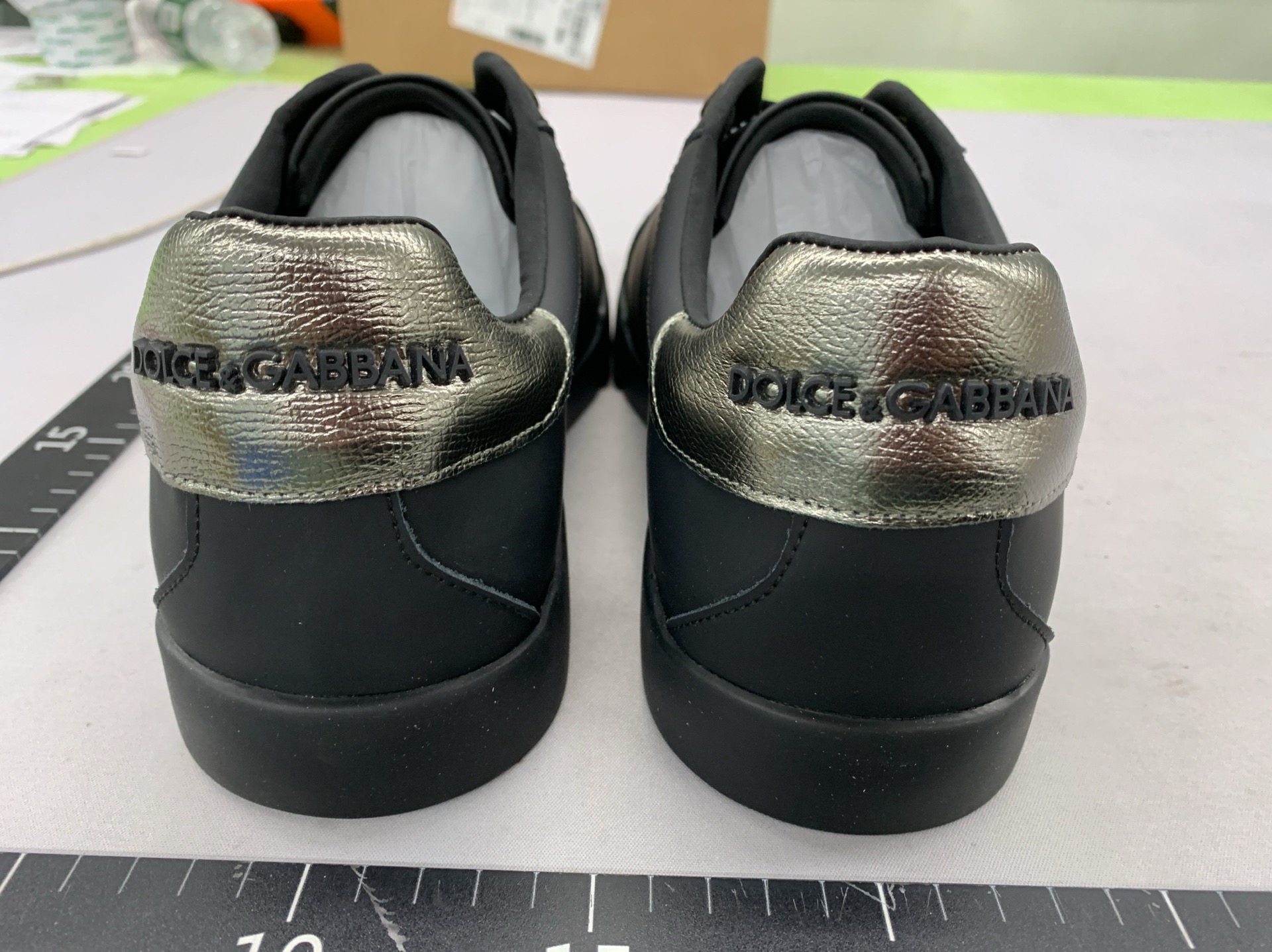 European and american dg breathable printed trendy sneakers, couple’s fashion casual skate shoes, trendy individualistic low-top versatile white shoes 4