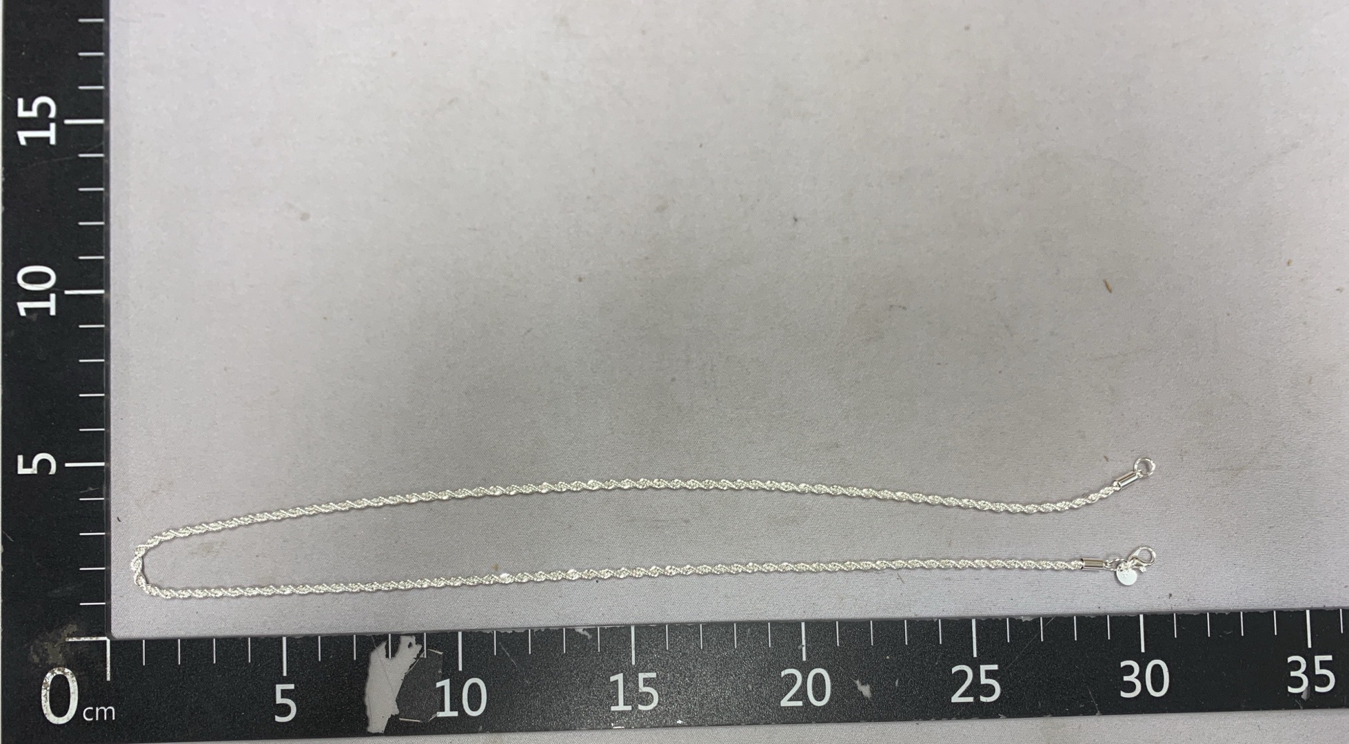 Electroplated 925 silver 3mm twisted rope necklace aliexpress fashiontemu hot selling 40-75cm 3