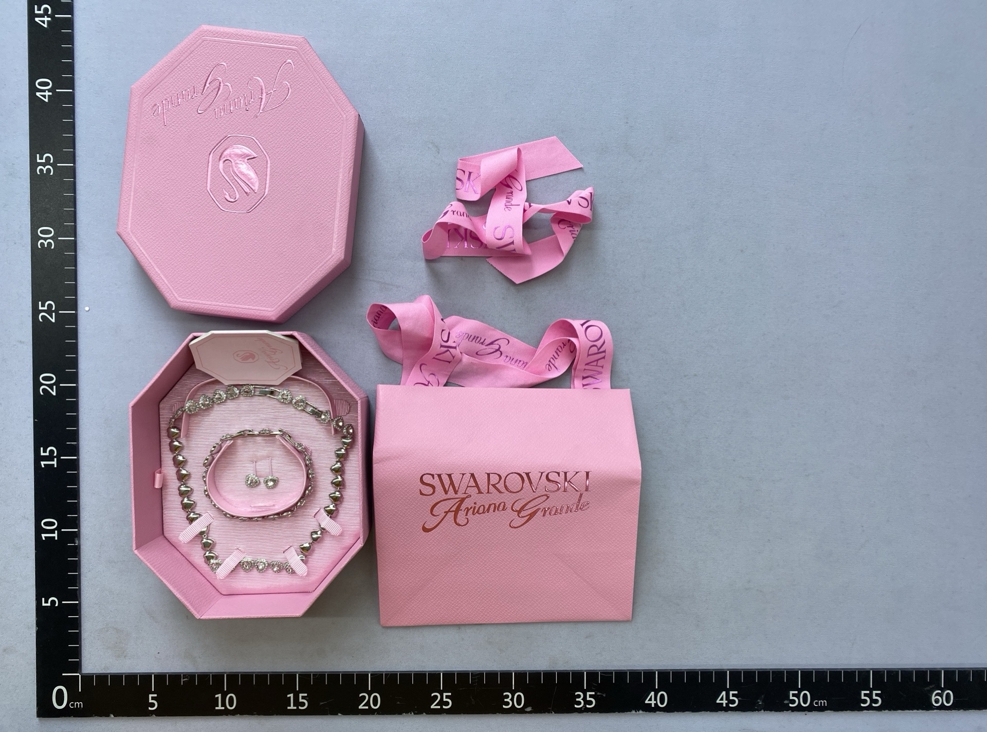 Shijia new arrival original full diamond heart necklace, bracelet, and earring set – factory direct 5