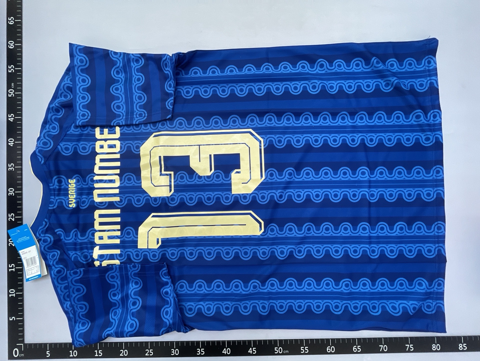 2026 sweden away football jersey no. 9 isaac no. 17 zhe kairish jersey fan edition niche style shirt 3