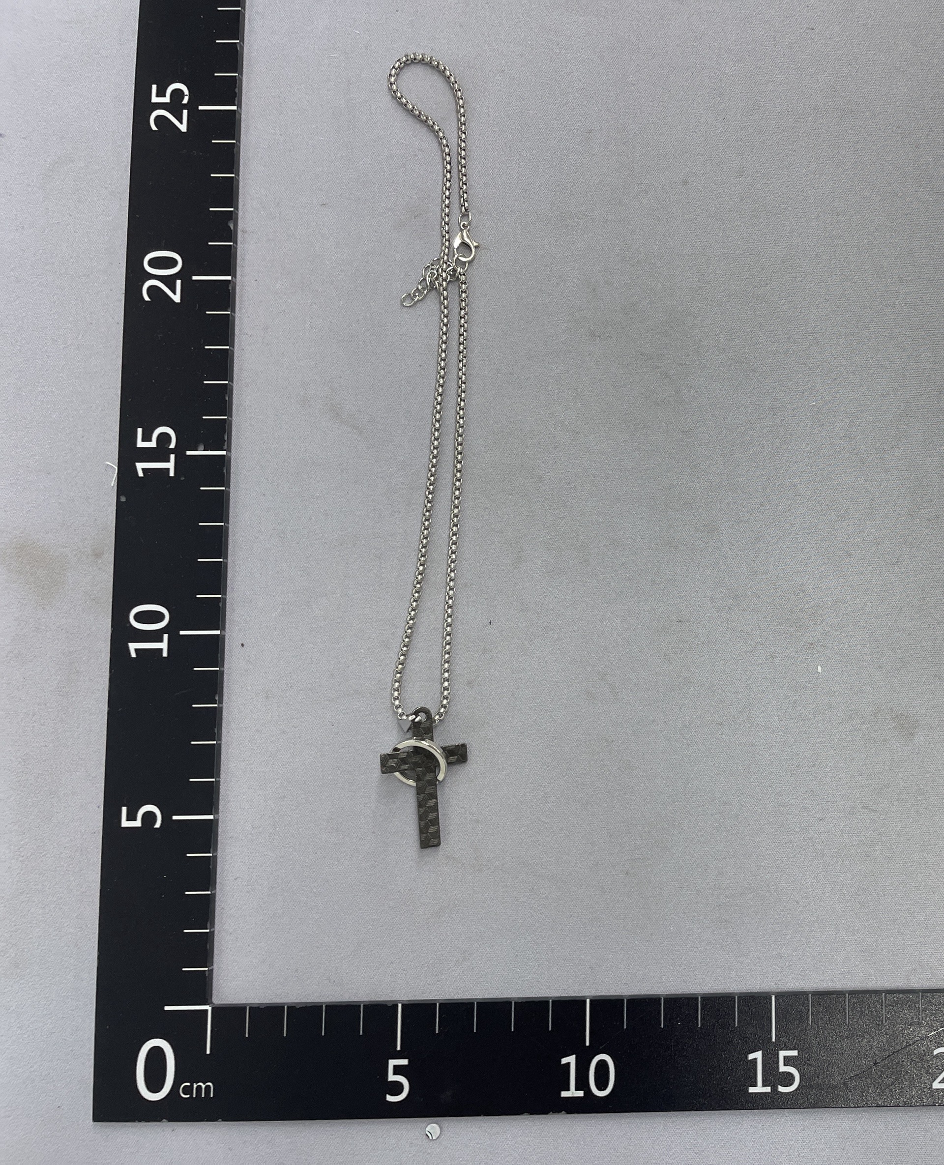 European and american trendy ins hip hop fashion letter cross circle pendant necklace hip hop punk long necklace cross 3