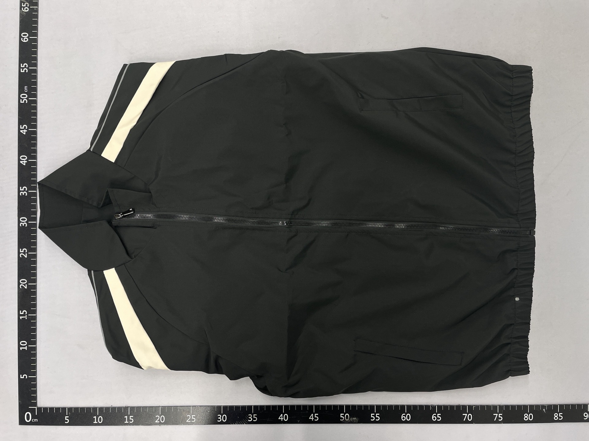 Cross-border men’s spring/autumn stand collar jacket – casual, versatile, loose-fit outerwear with reflective strips and color block design 4