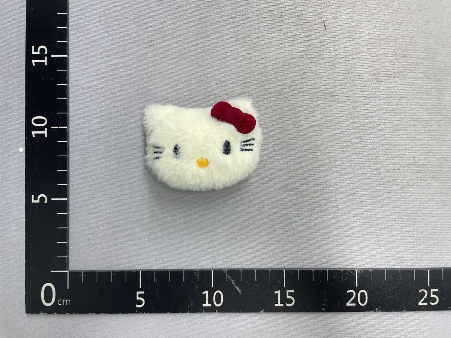 Plush black and pink bow cat plushie doll kt bag accessory charm pendant clothing ornament cartoon hair clip 4