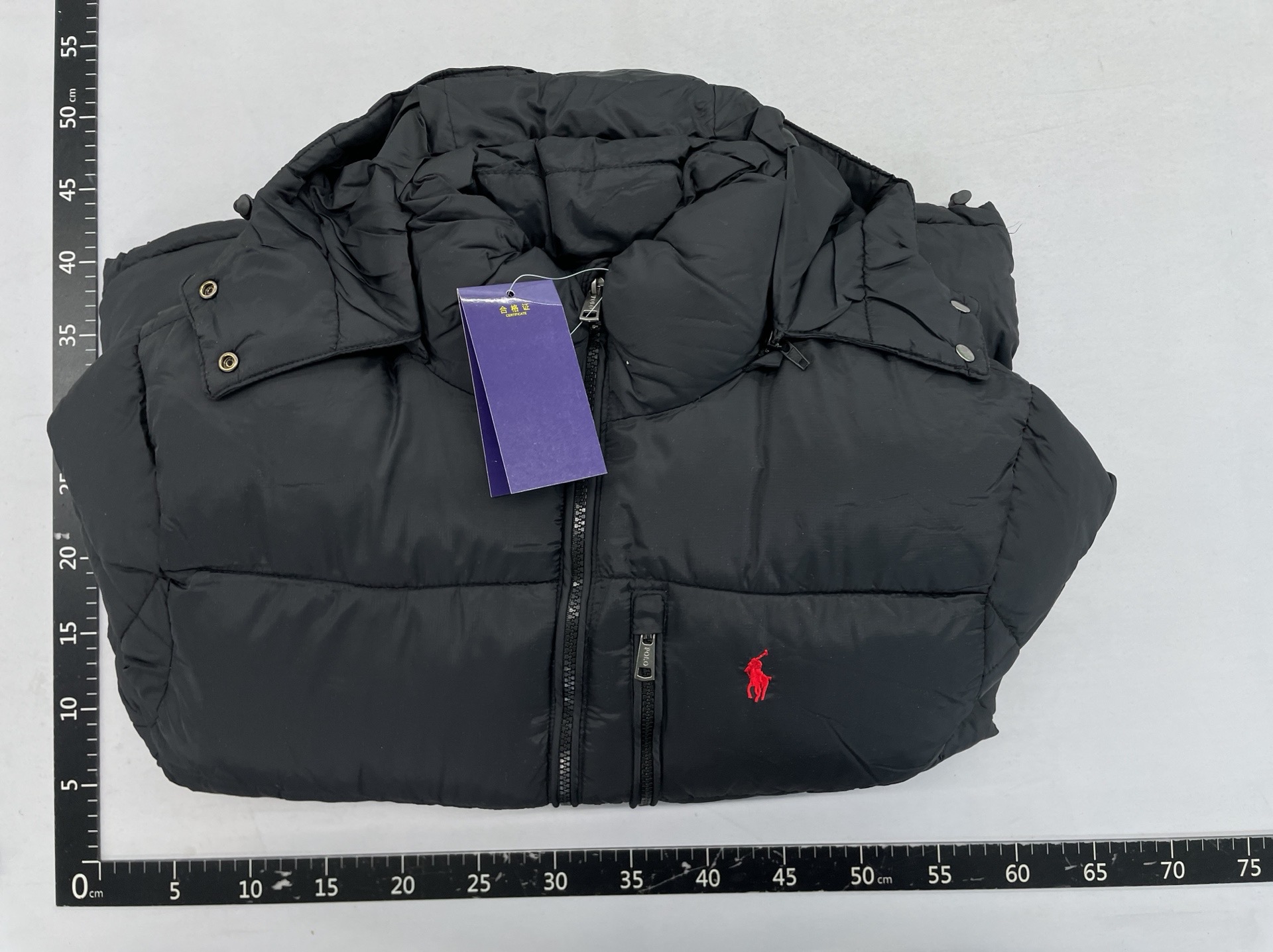 Cross-border correct version of ralph pony outwear cotton jacket thickenednew arrival men’s and women’s hooded windproof removable hood jacket 5