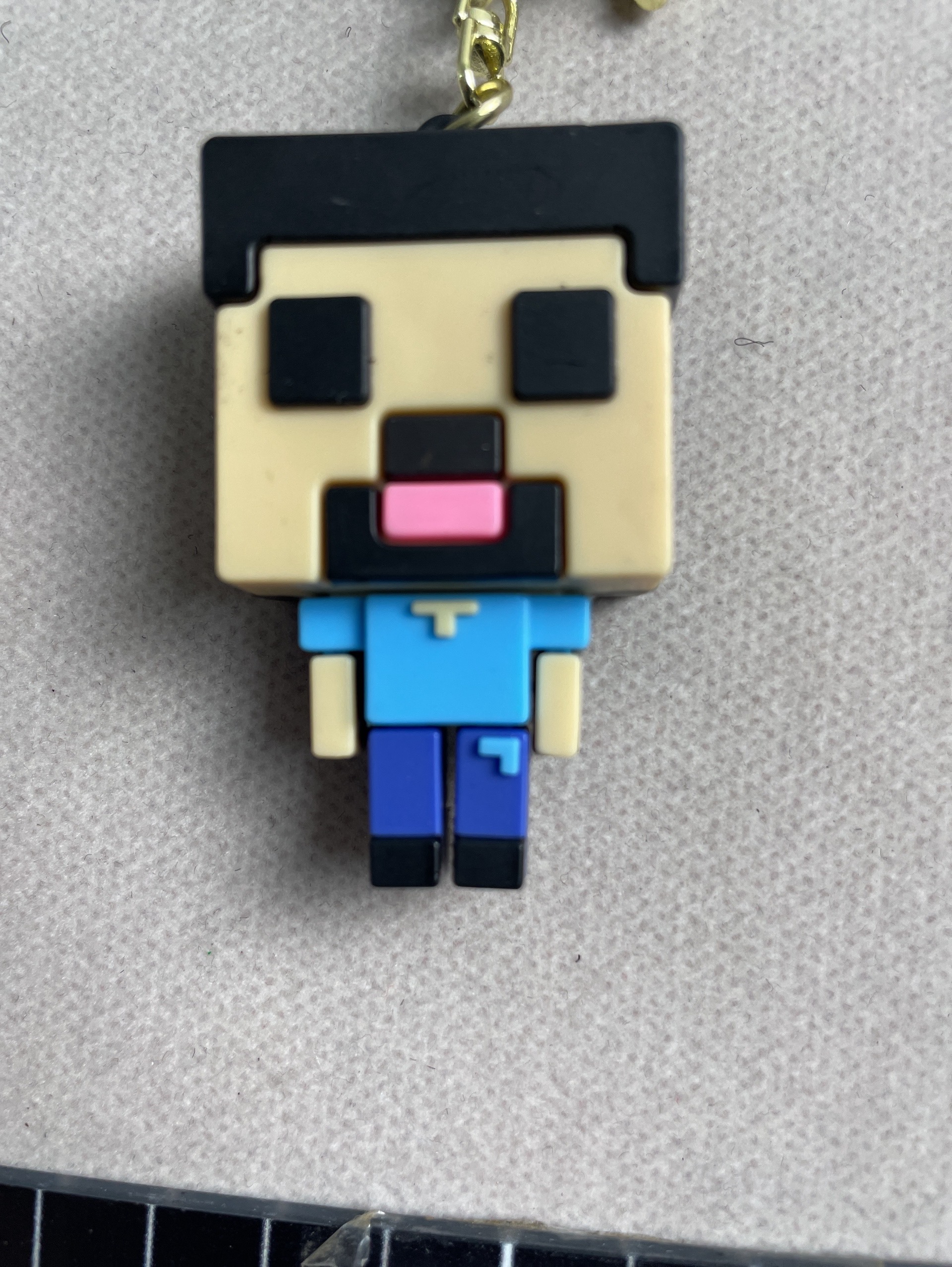 New creative minecraft 3d sandbox game keychain – minecraft couple keychain bag charm 4