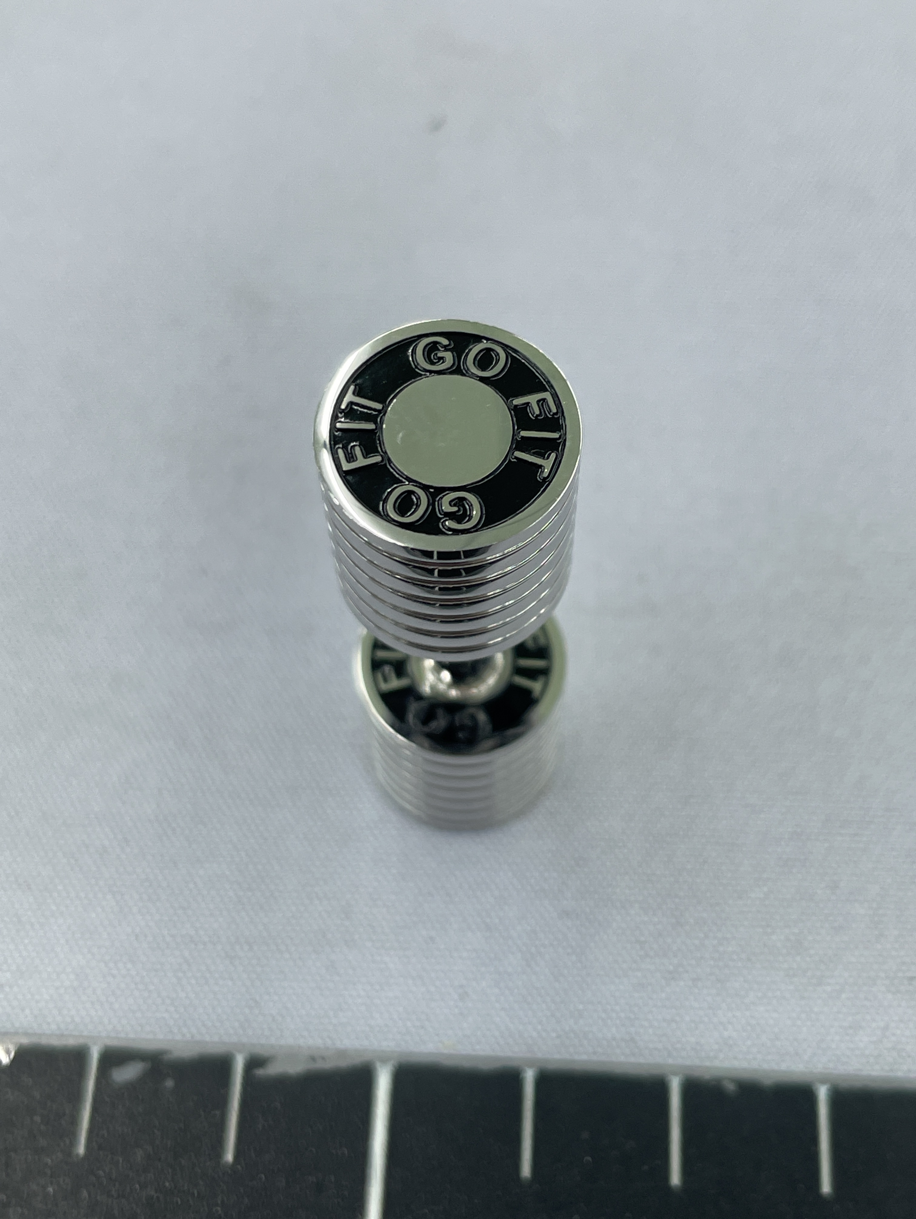 Cross-border hot-selling european and american style niche fashion personalized dumbbell necklace men’s versatile titanium steel pendant wholesale processing 3