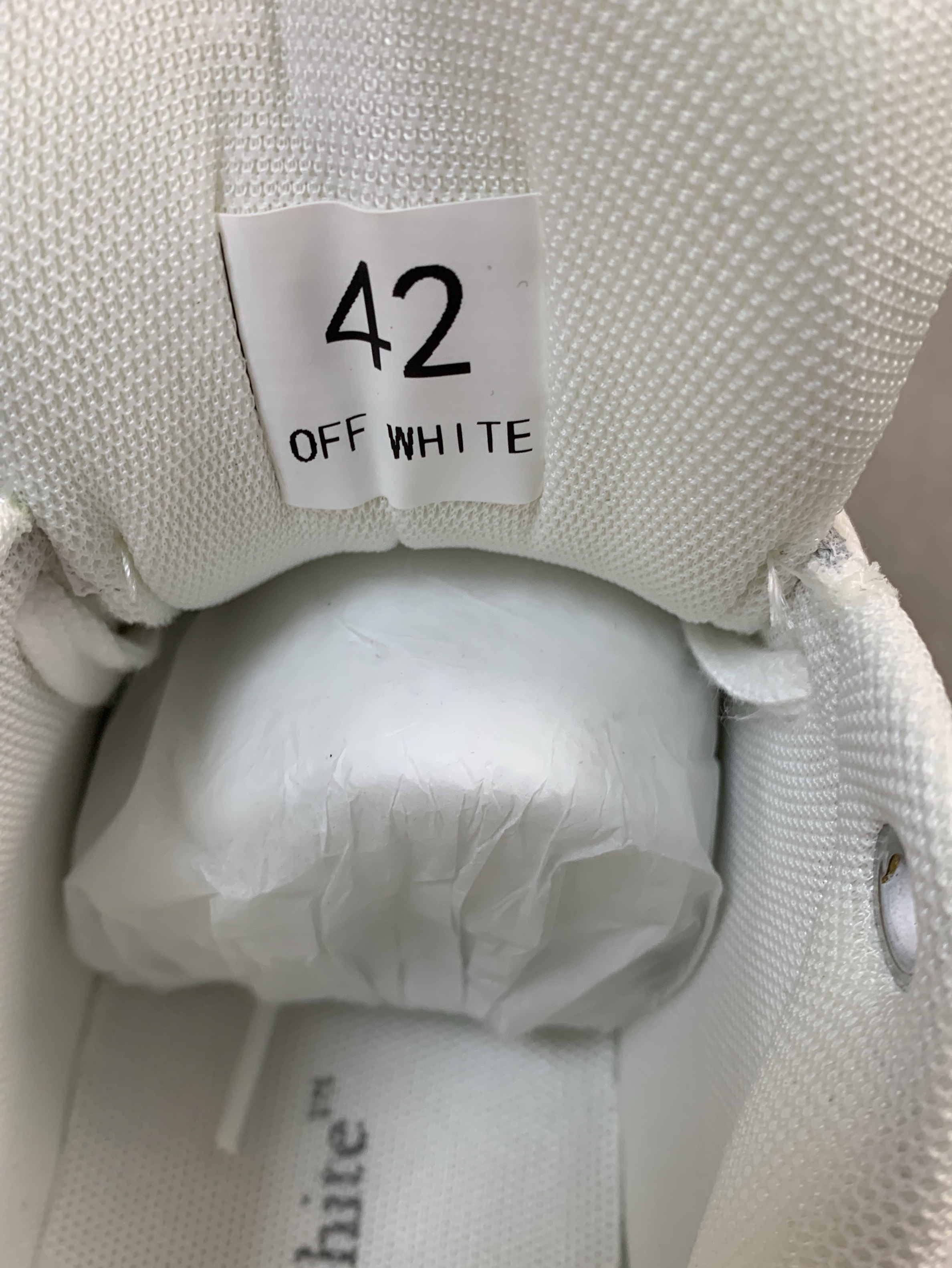 Off 23ss white panda shoes ow arrow couple sneakers color block chunky sole cushion casual white shoes 5