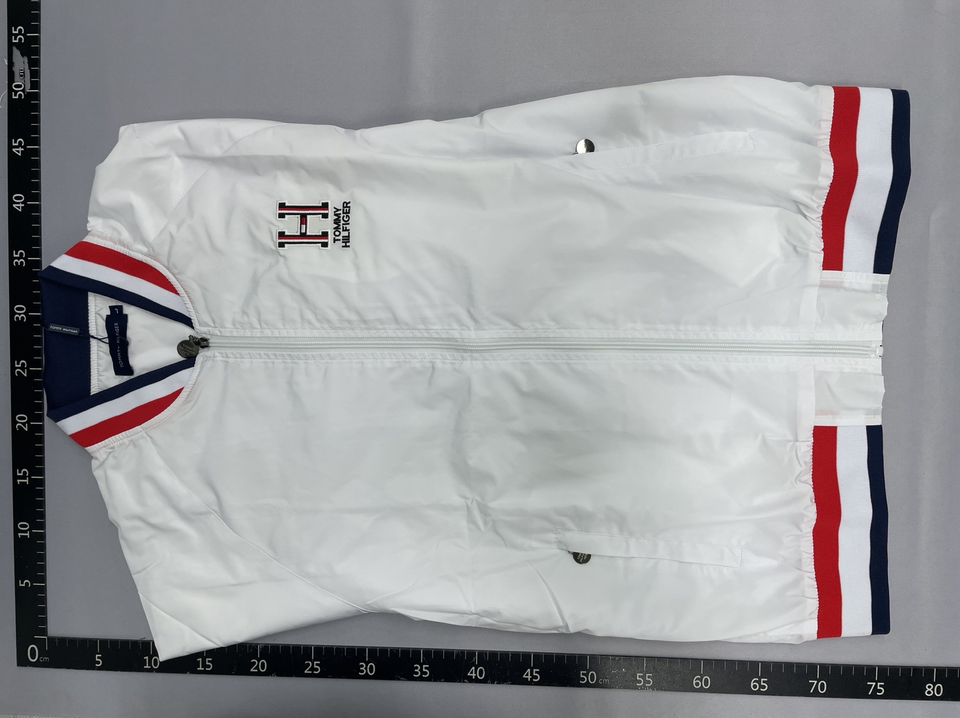 Dropshipping tommy tommy three-color strip high-definition high-quality men stand-up collar embroiderjacketoutwear youth 4