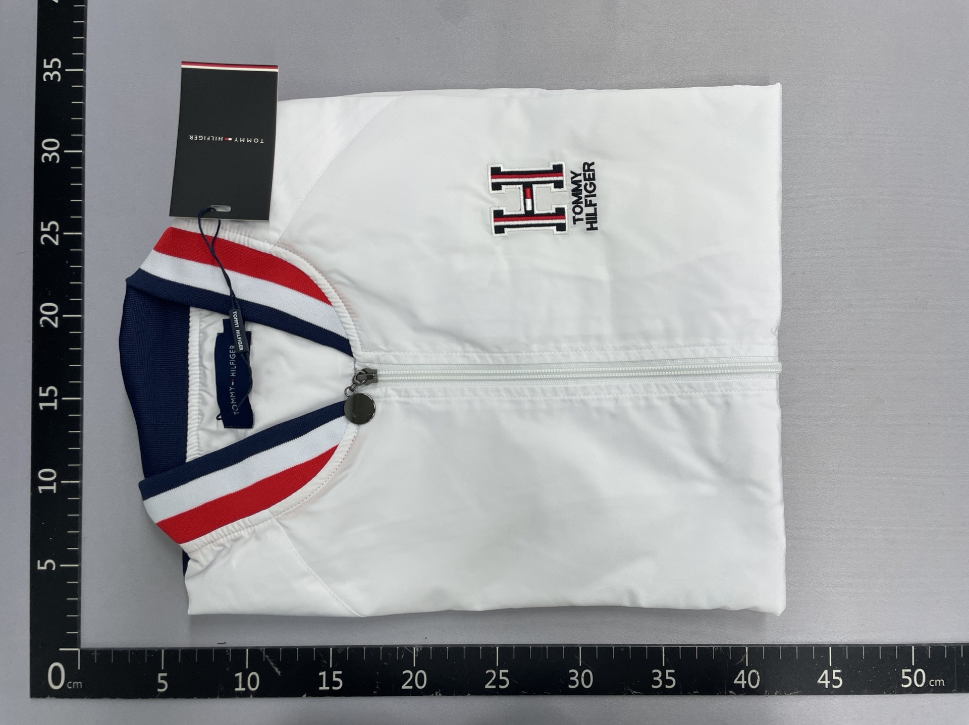 Dropshipping tommy tommy three-color strip high-definition high-quality men stand-up collar embroiderjacketoutwear youth 5
