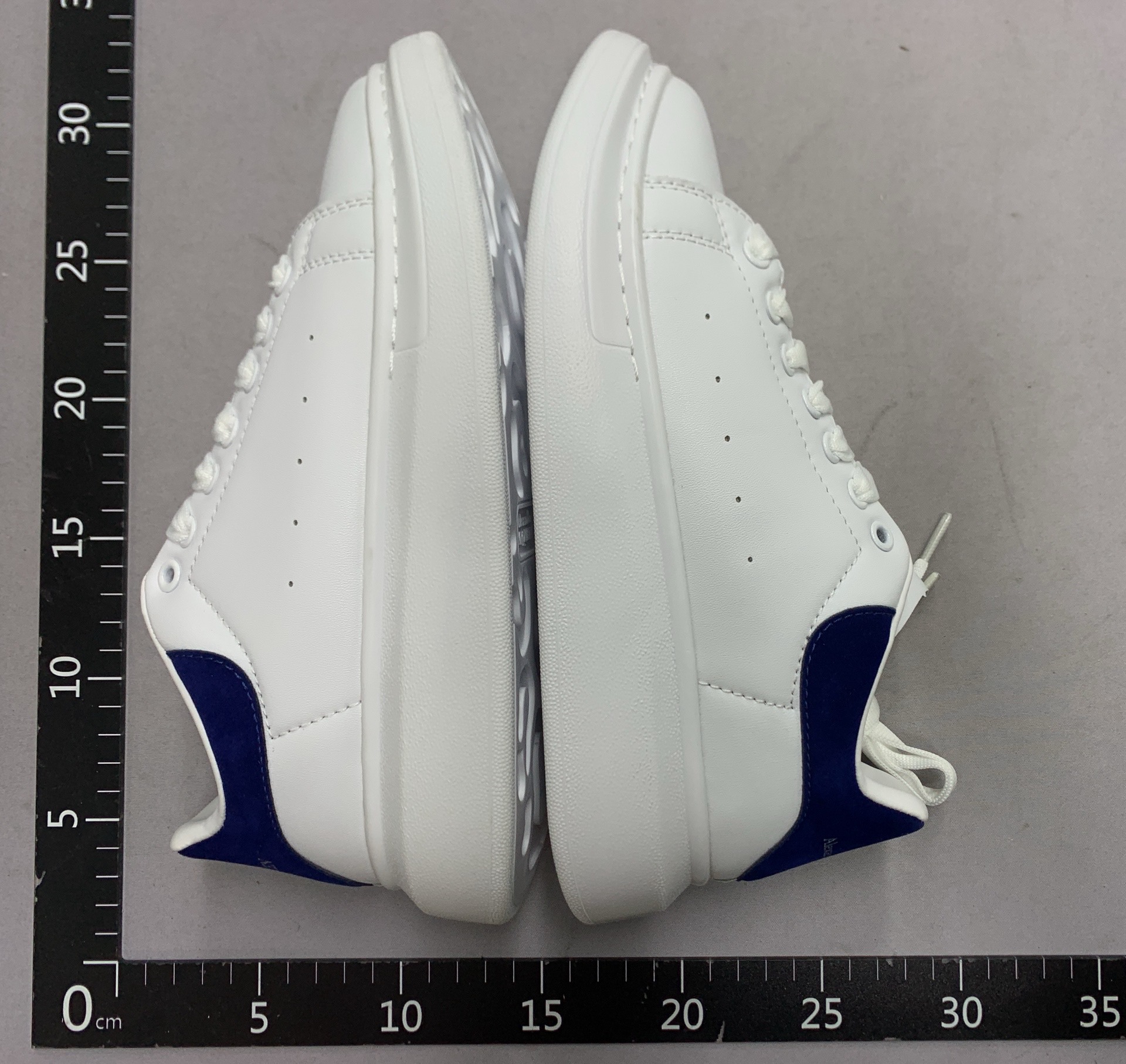 Mcqueen white leather sneakers – versatile platform shoes for men and women – chunky sole, 5cm height increase – cross-border bestseller 4