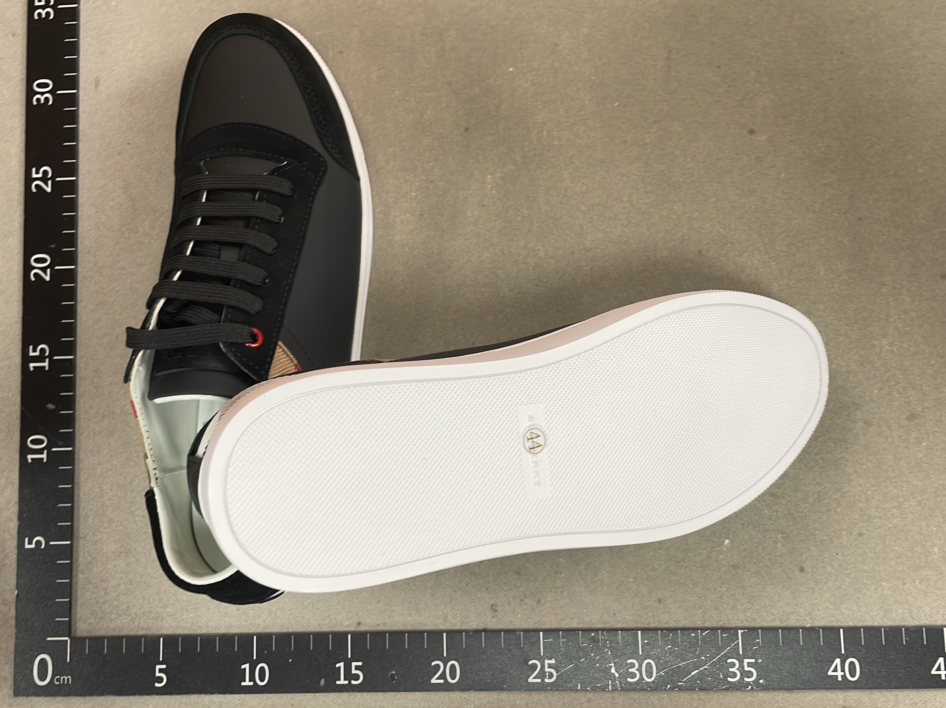 European station spring/summer new men’s lace-up casual korean style trendy color block low-top genuine leather skate shoes white sneakers 4