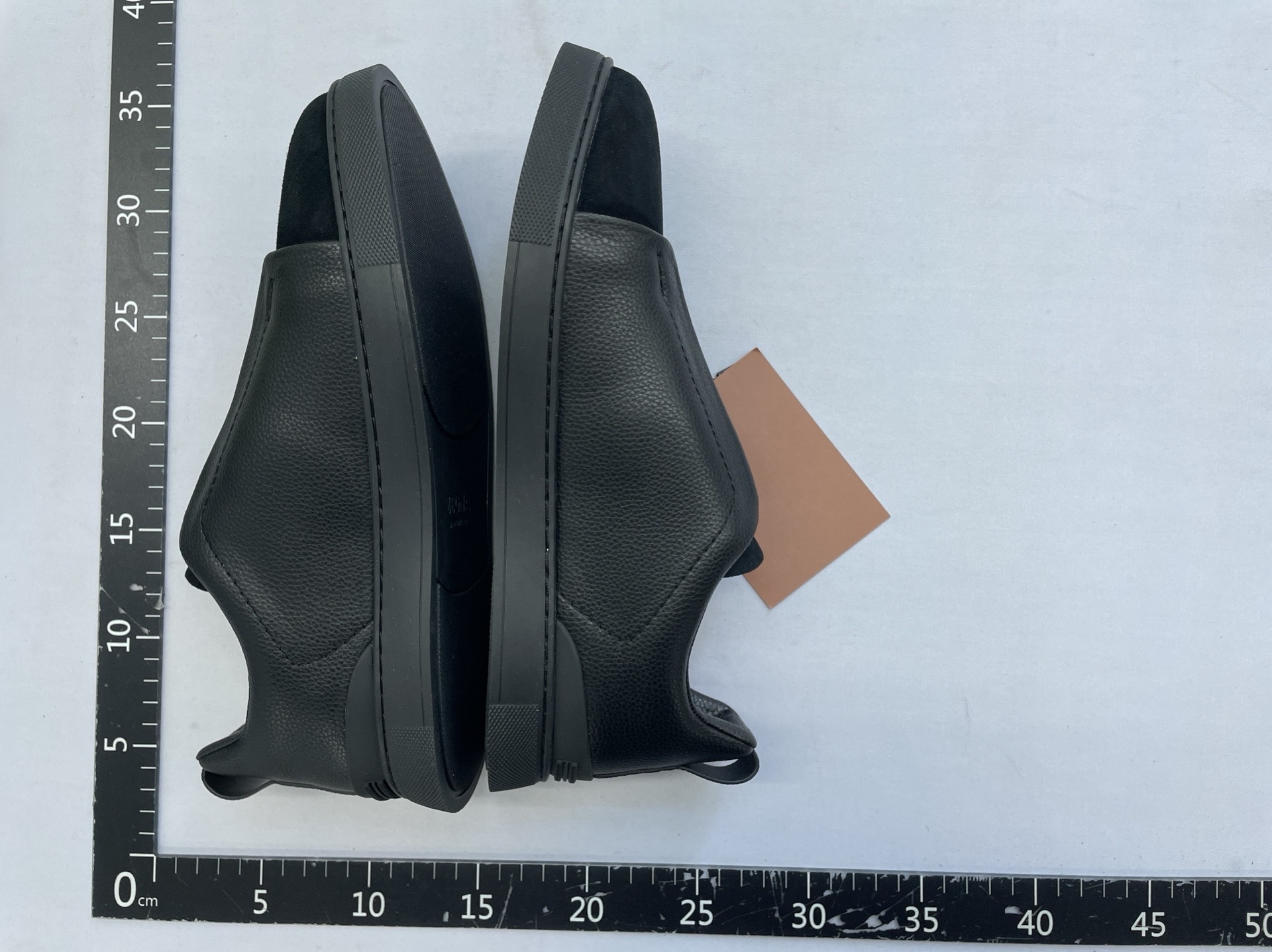 European autumn men’s genuine leather casual high-end sneakers, elastic white shoes, slip-on loafers, lazy shoes 5