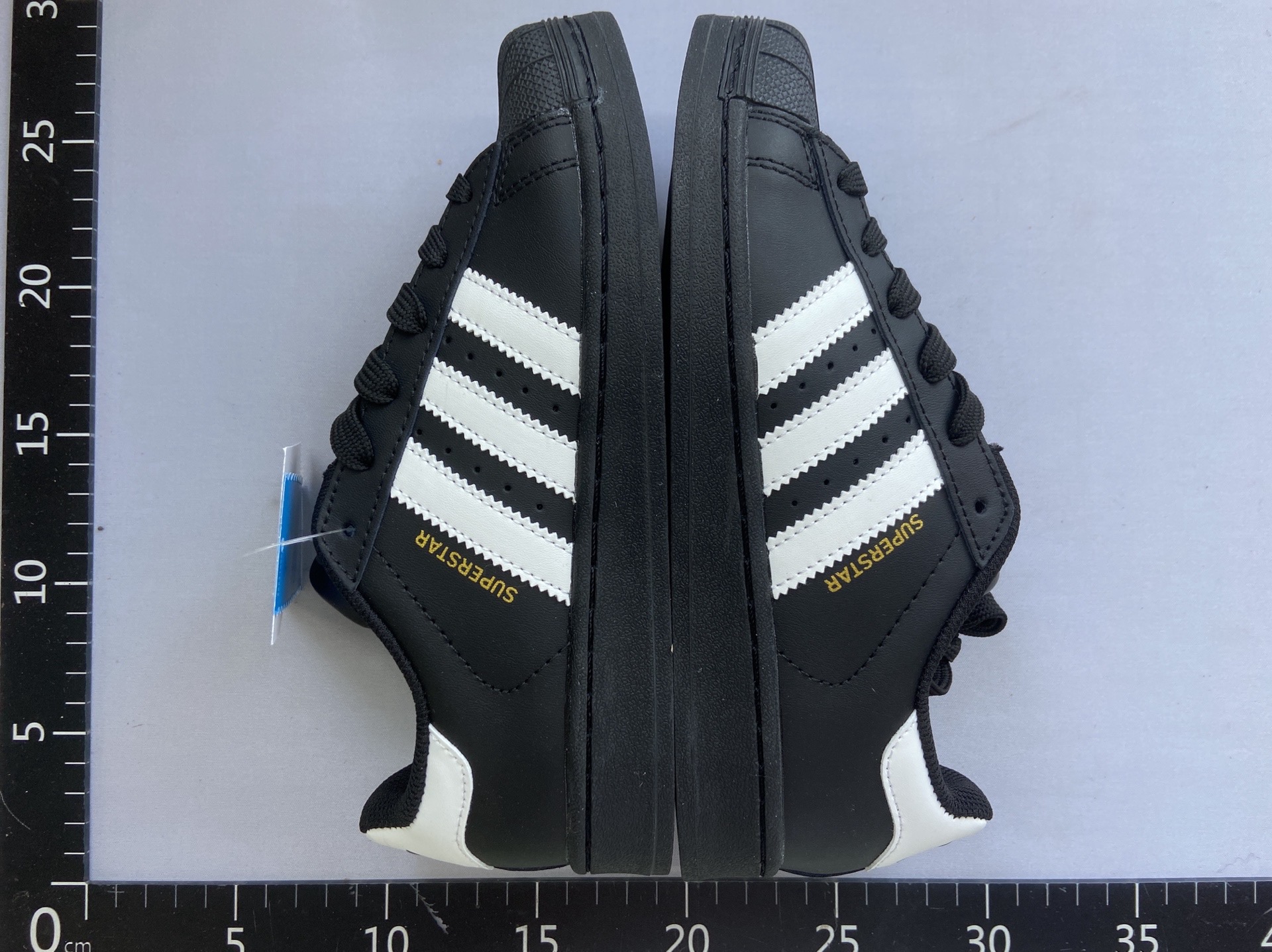 Pure original version/shell toe long-term replenishment 50-year classic soft blue bottom low-top sneakers white shoes couple casual shoes sports shoes gold label black gold 5