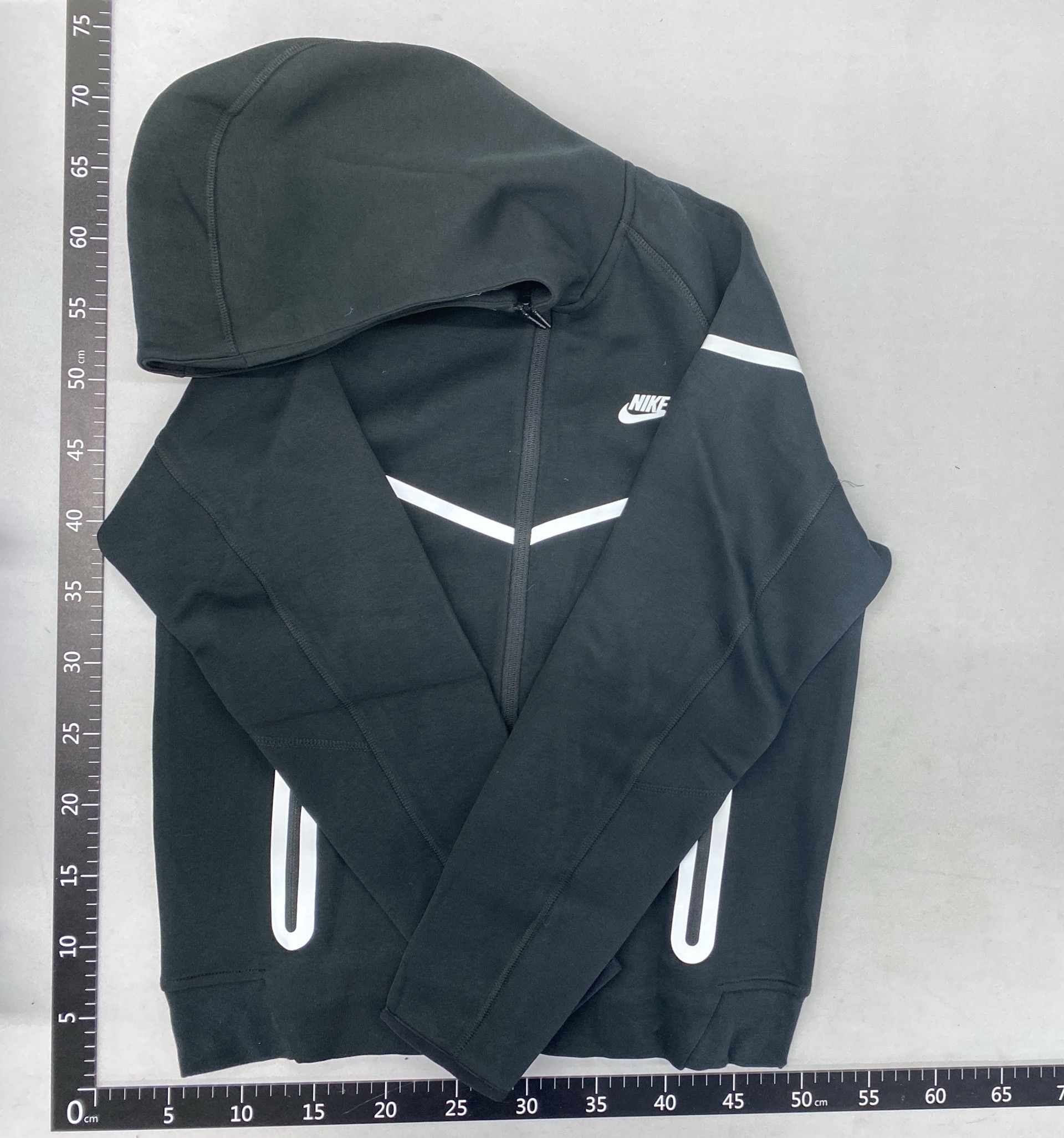 25 years new arrival sports hooded outwear sweatshirt air layer cotton zipper jacket autumn reflective laminated jacket suit 6