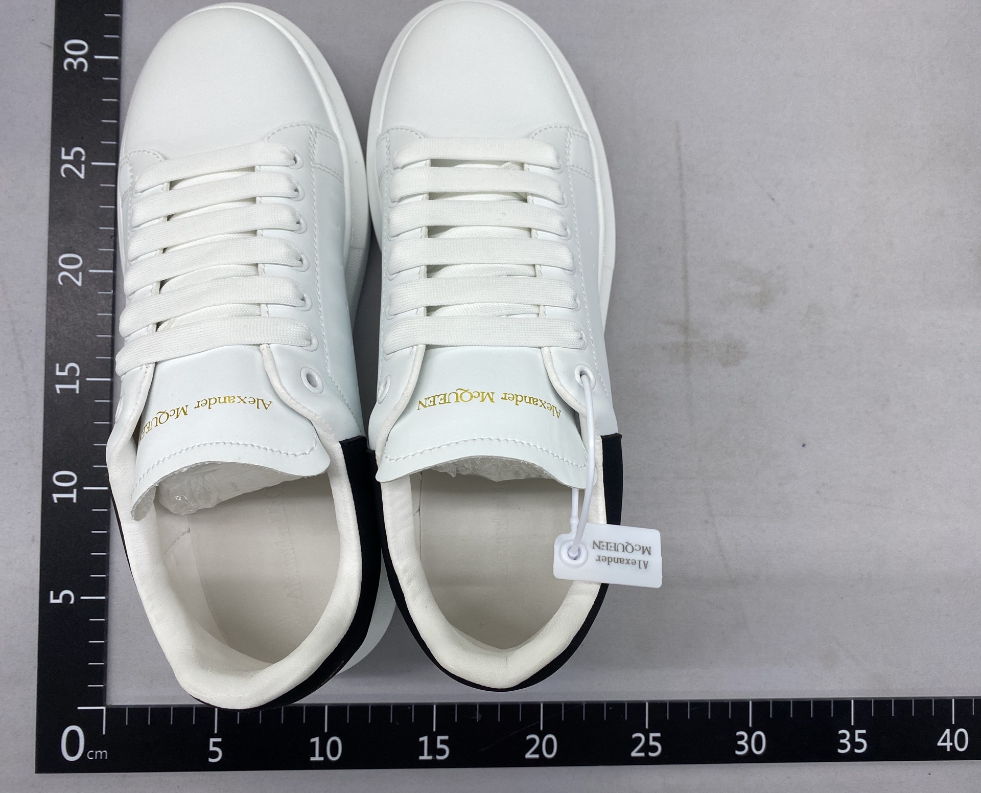 Mckunda white sneakers women’s 2024 spring/summer new collection chunky platform height increasing shoes genuine leather couple’s casual skate shoes 5