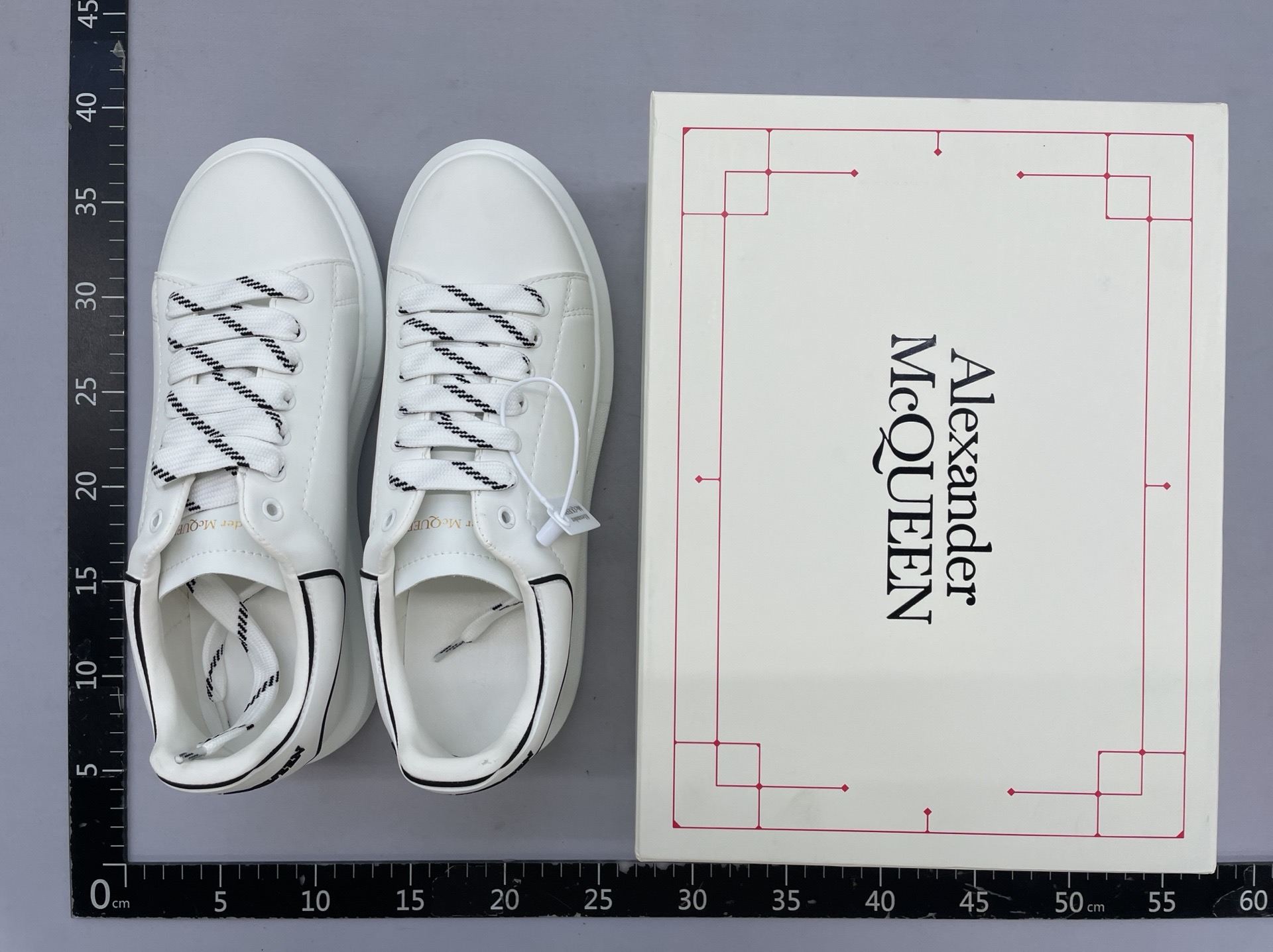 Shoes mcqueen low anklein stockwhite shoes women 2023new arrivalthick sole genuine leather casualeasiest for matchcouple board 6