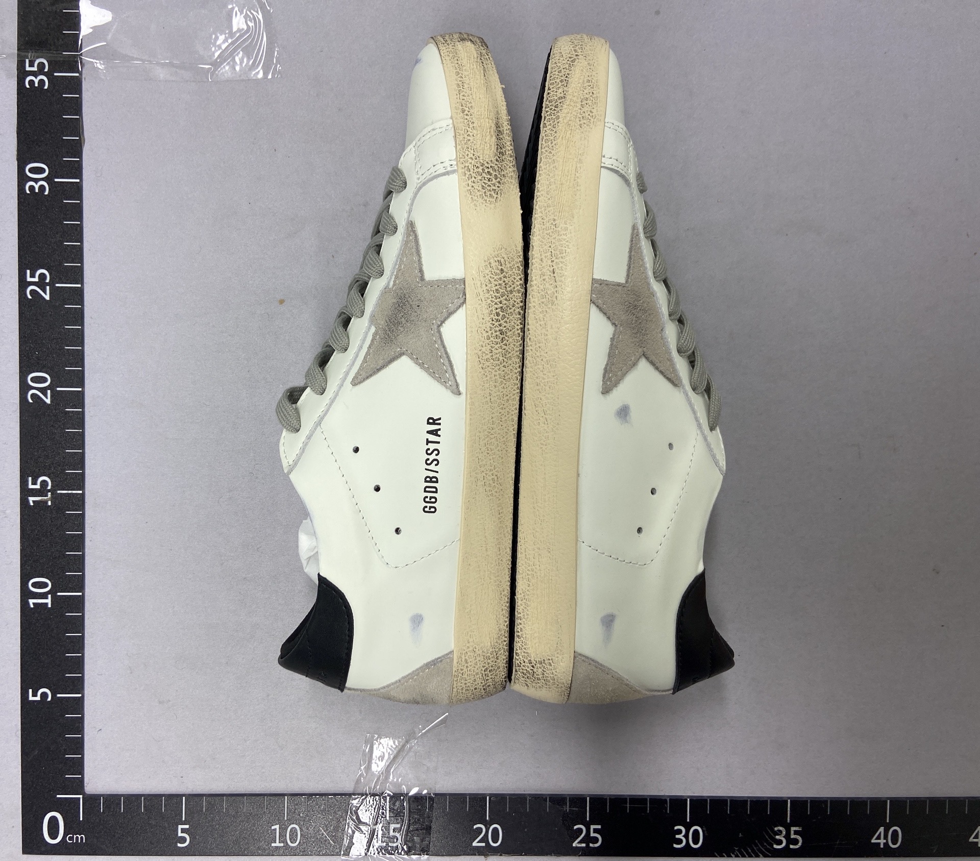 Korean gg distressed star dirty shoes for women 2025 classic easiest for match men’s sneakers hidden heel dirty cowhide white shoes 4