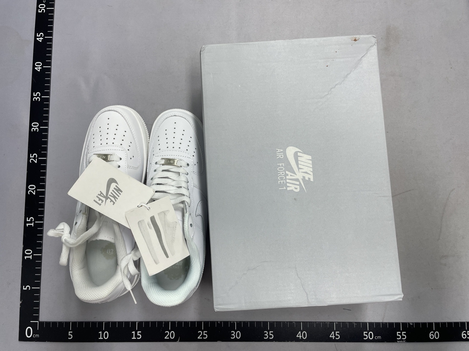 Nike authentic af1 air force 1 pure white men’s and women’s casual sneakers – versatile, height-boosting, skateboard shoes 6