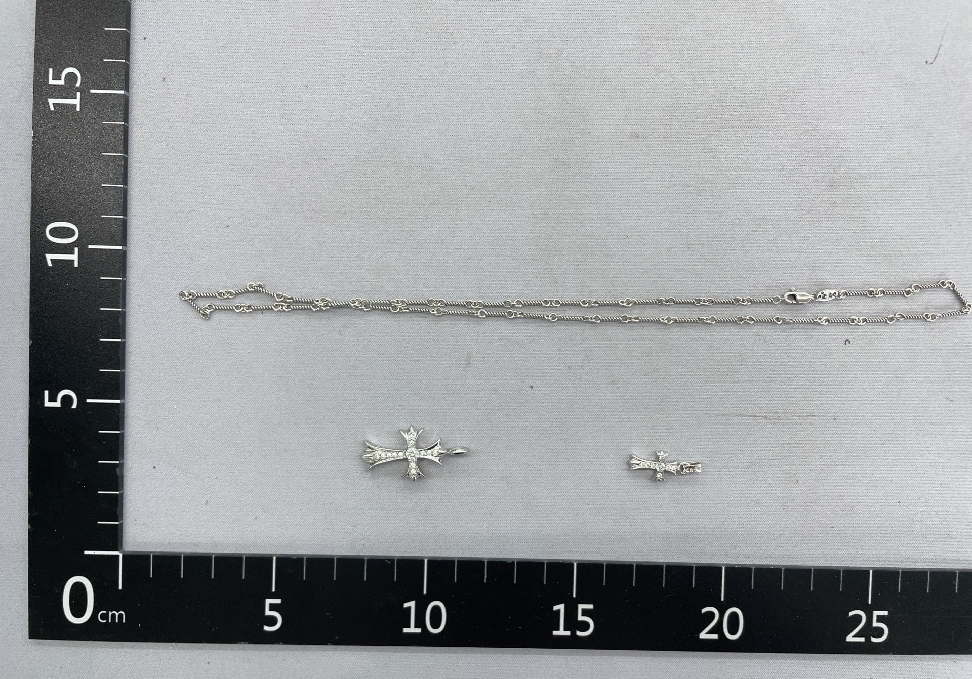 Ch crow heart 925 sterling silver double cross necklace for men and women neutralcouple necklace hand-engraved bamboo chain 4