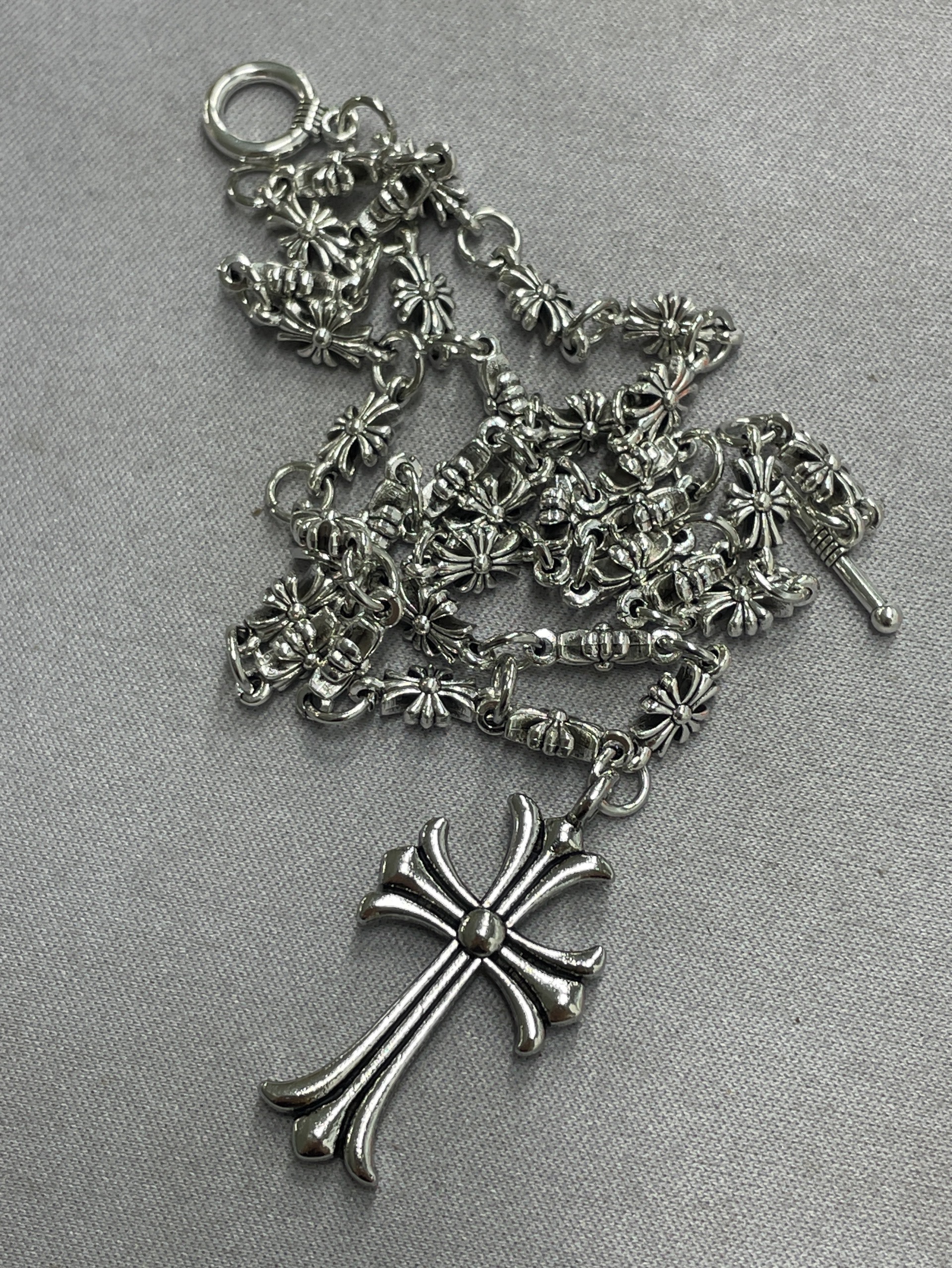 European and american cross necklace jewelry punk men’s and women’s retro necklace stylish casting crow star pendant necklace 2