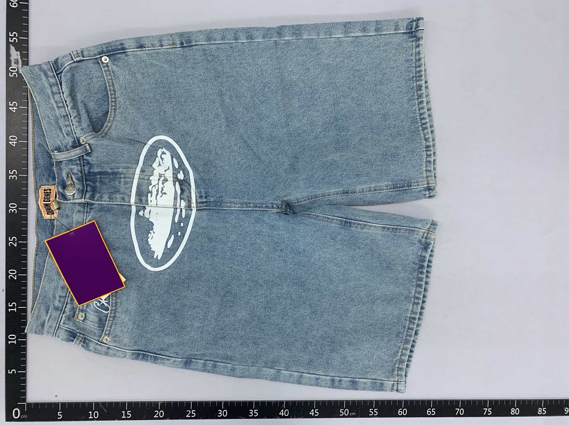 American tide devil island casualsuit high street men and women coupletrendyjeansjacketoutwear jeans 4