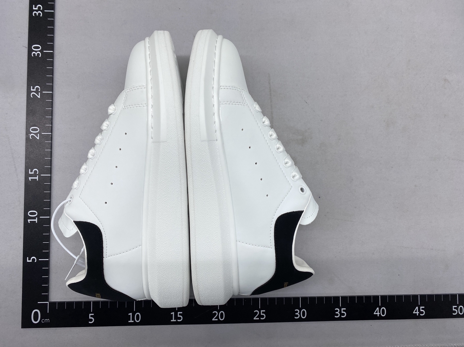 Mckunda white sneakers women’s 2024 spring/summer new collection chunky platform height increasing shoes genuine leather couple’s casual skate shoes 3