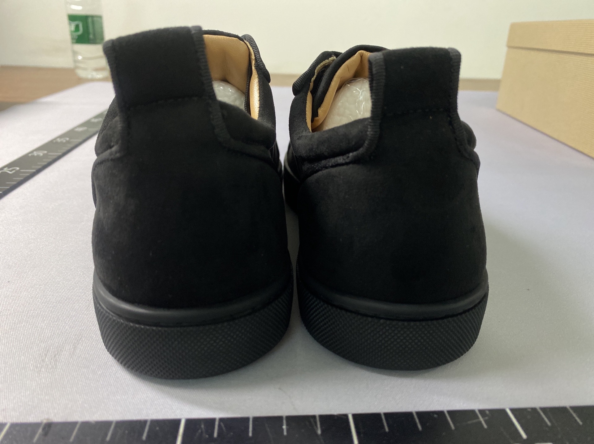 European station acl red sole shoes men’s new cl men’s shoes suede low-top red sole sneakers trendy casual red sole shoes 4