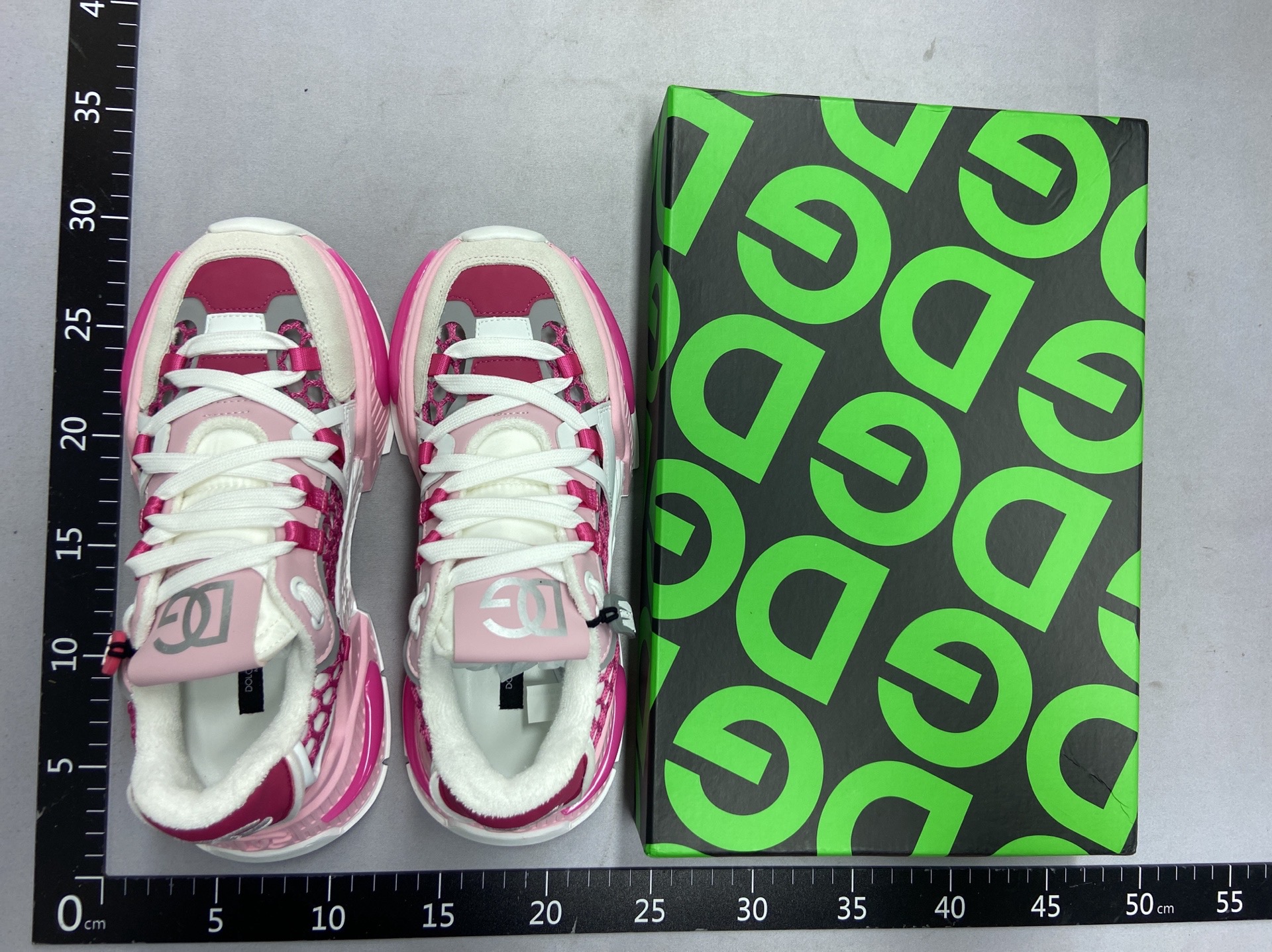 Ready-to-ship, original design, color-blocked chunky platform white sneakers. height-increasing, couple’s style, mesh upper, athletic, casual, breathable, dad shoes for men 6