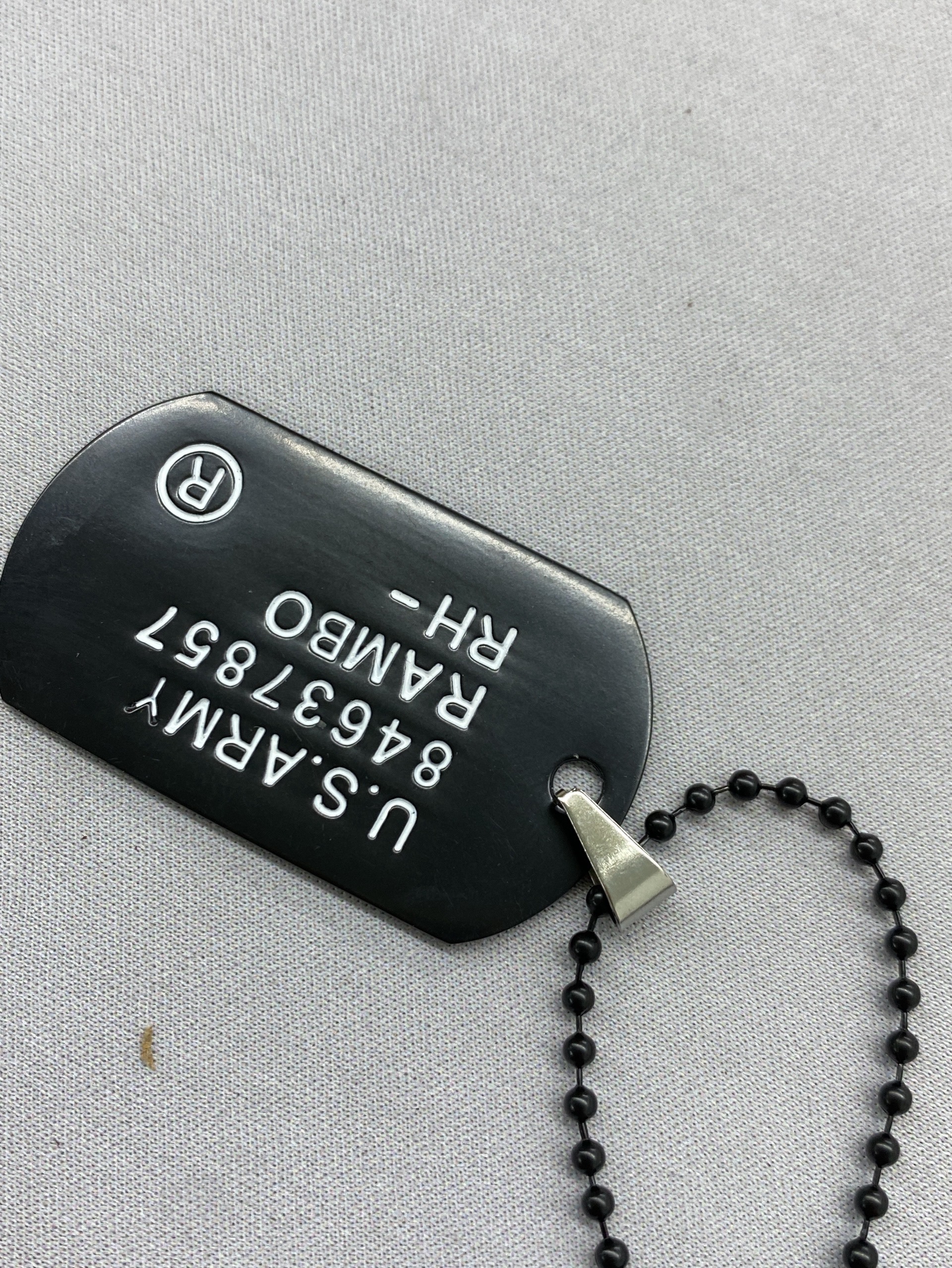 Exportfashion military brand dog tag necklace sweater chain american soldier military brand tag long necklace in stock 2