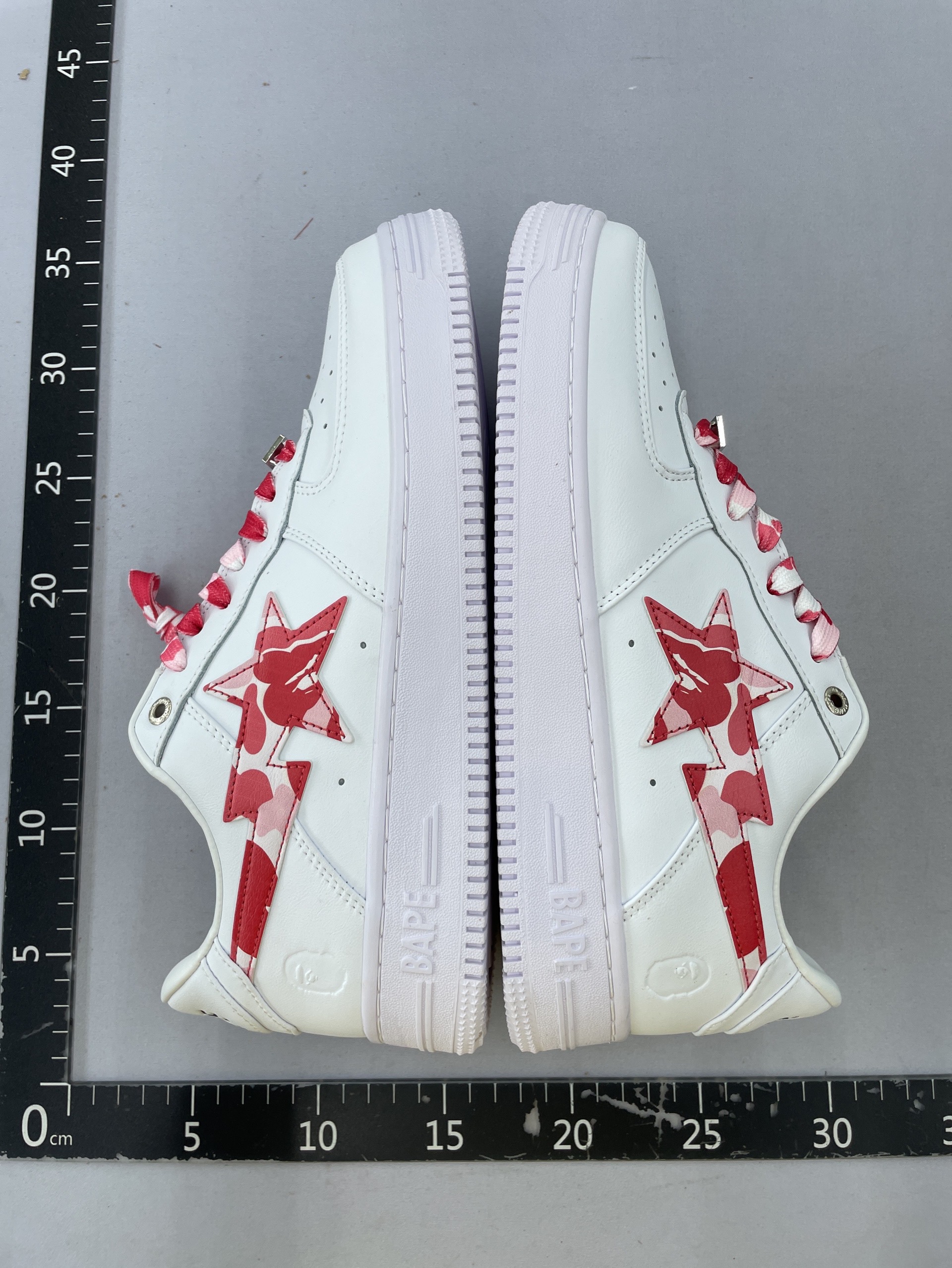 [version c] link1 bape sta to low ape* head classic patent leather low-top sports casual sneakers full set of original cardboard last development 4