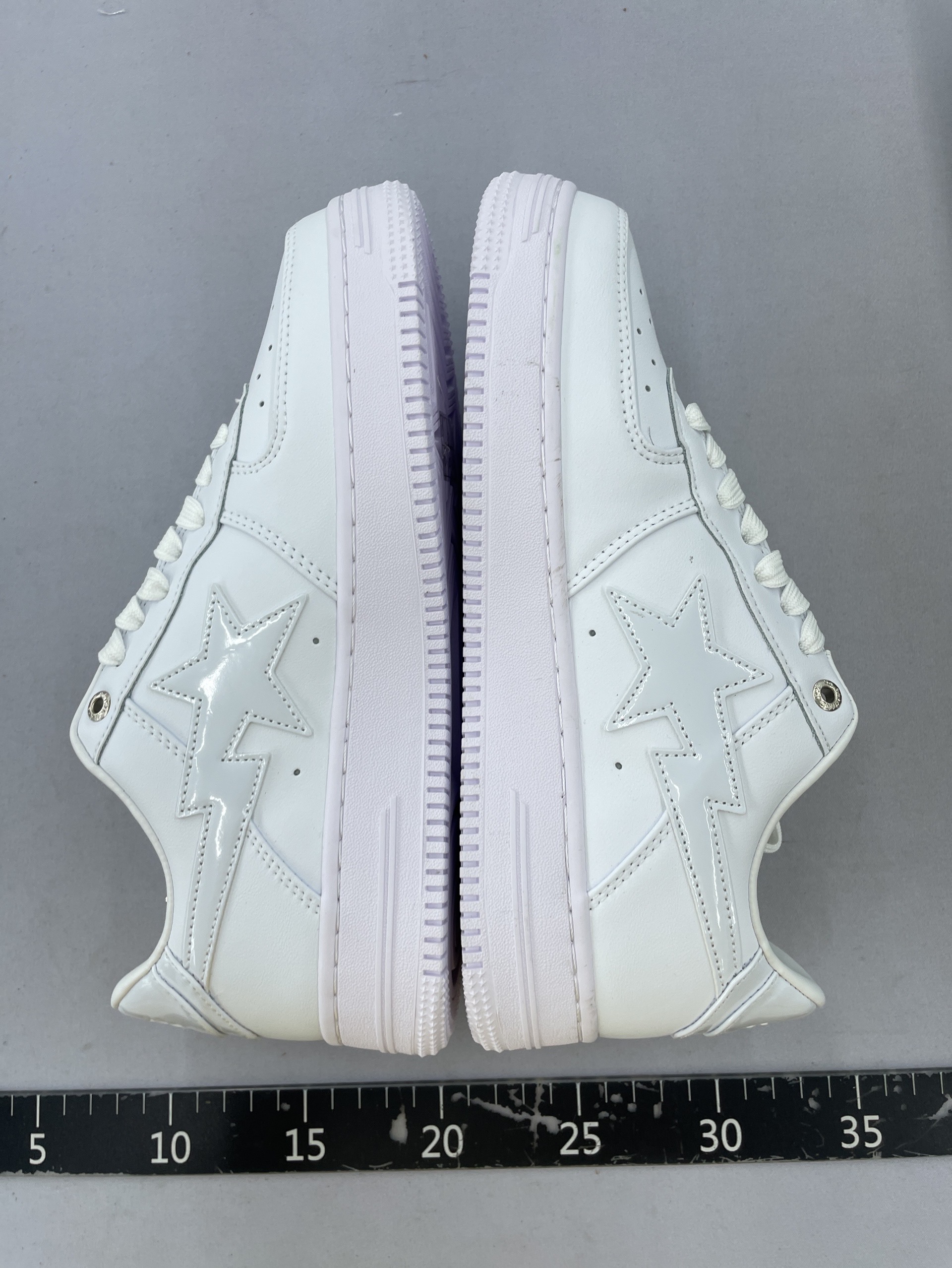 [version c] link2 bape sta to low ape* head classic patent leather low-top sports casual sneakers full set original cardboard last development 3