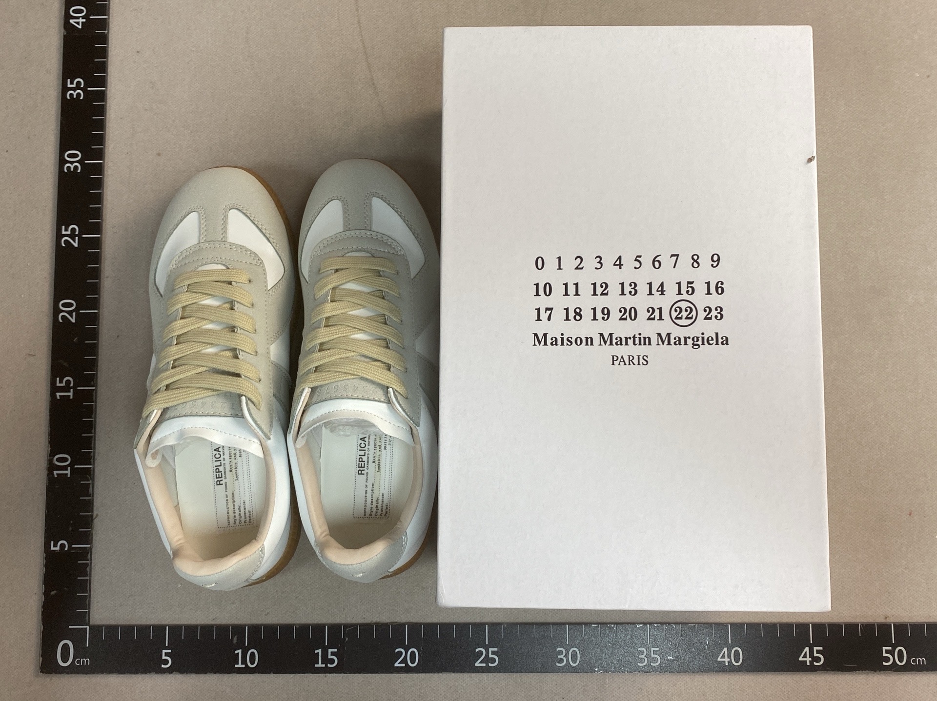 High version mm6 german training shoes women’s casual sports shoes couple shoes flatswhite shoes forrest gump shoes board 2