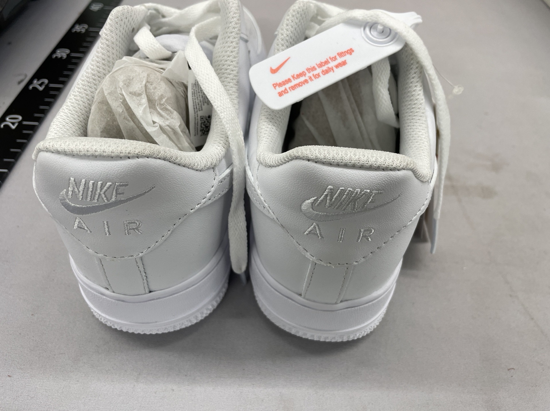 【limited stock – around a hundred pairs】authentic grade 1 air force 1 low top white sneakers. all white, thick leather upper, brand new in original box. factory liquidation. once they’re gone, they’re gone! may have minor imperfections that don’t affect wear. if you’re a perfectionist, please don’t purchase 5