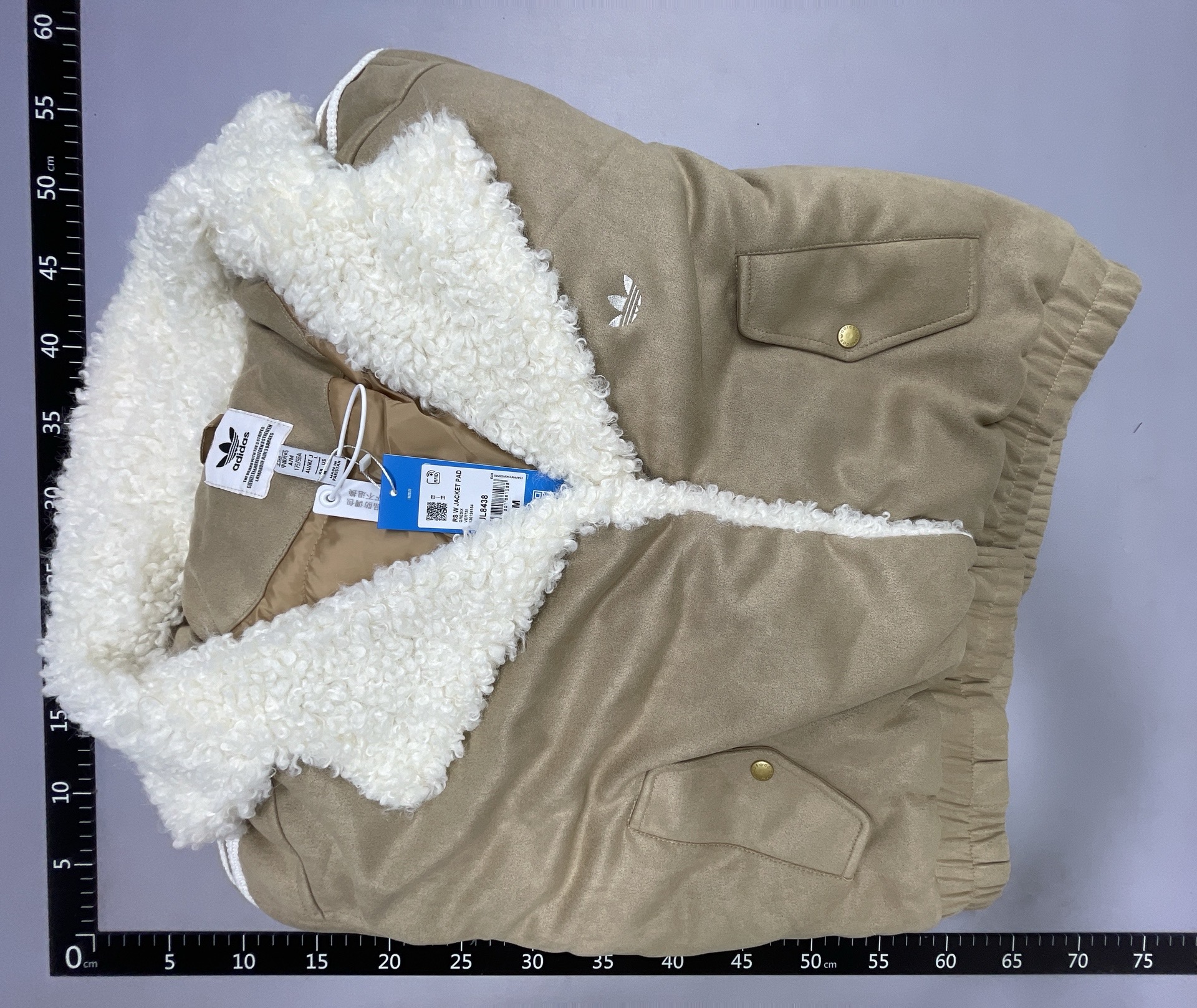 Velvet collar two-color jacket 511180585 3