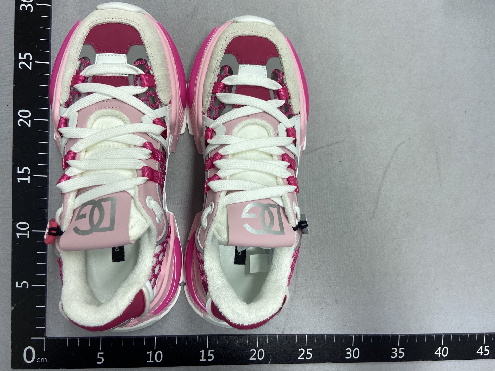 Ready-to-ship, original design, color-blocked chunky platform white sneakers. height-increasing, couple’s style, mesh upper, athletic, casual, breathable, dad shoes for men 5