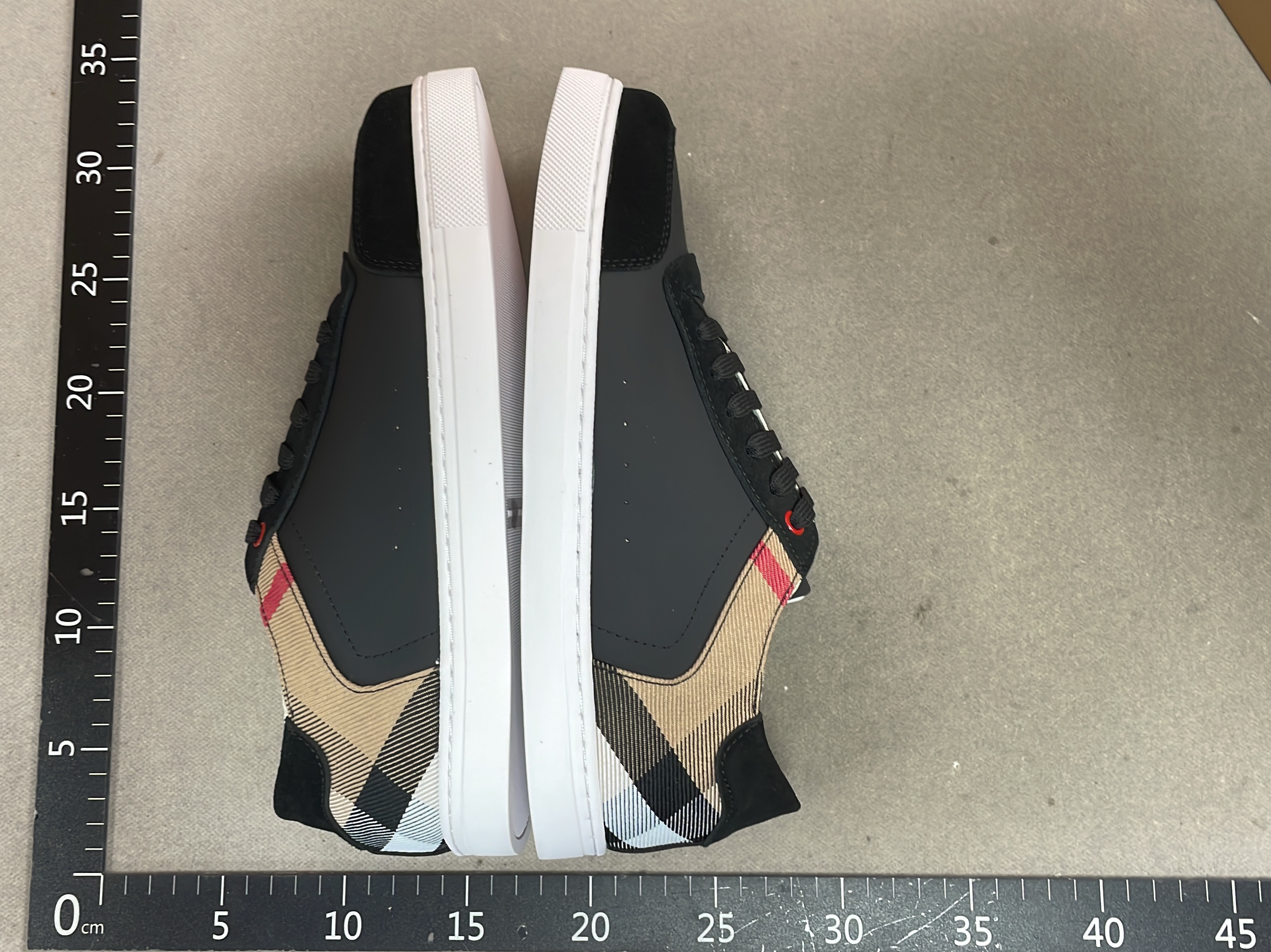 European station spring/summer new men’s lace-up casual korean style trendy color block low-top genuine leather skate shoes white sneakers 3
