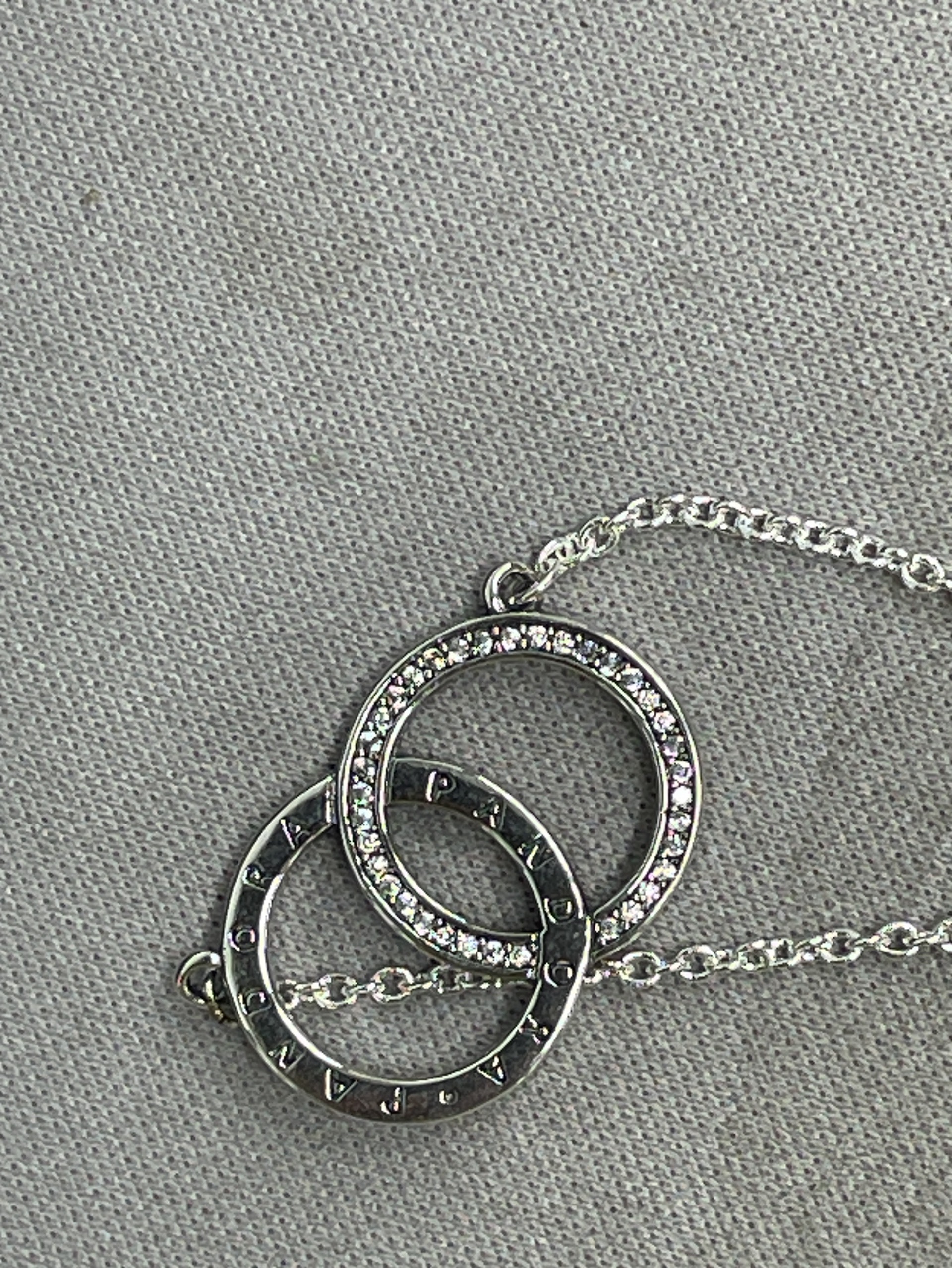 Pan’s new neck accessories sparkling pavé and bead three-in-one pendant necklace jewelry for women casual clavicle chain fashion 2