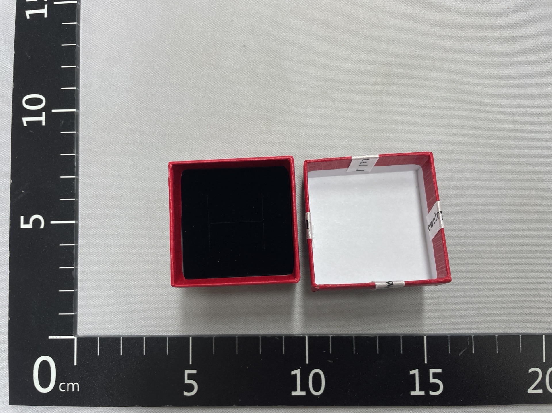 English letter bow jewelry packaging box square heaven and earth cover ring necklace jewelry packaging box small gift box 2