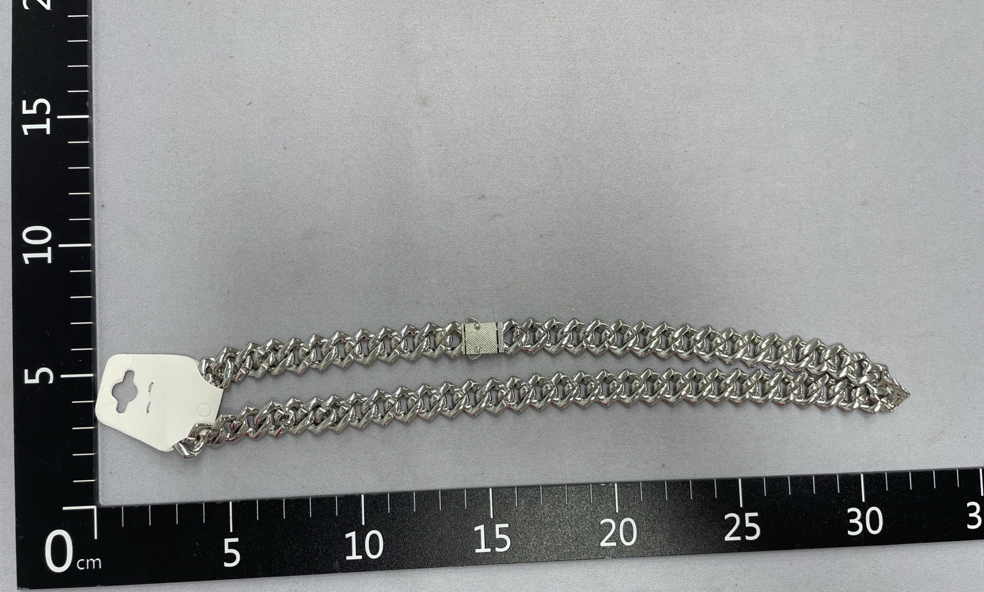 European and american hip hop diamond silver cuban chain necklace, r&b hiphop men’s trendy 14mm full diamond clavicle chain 3