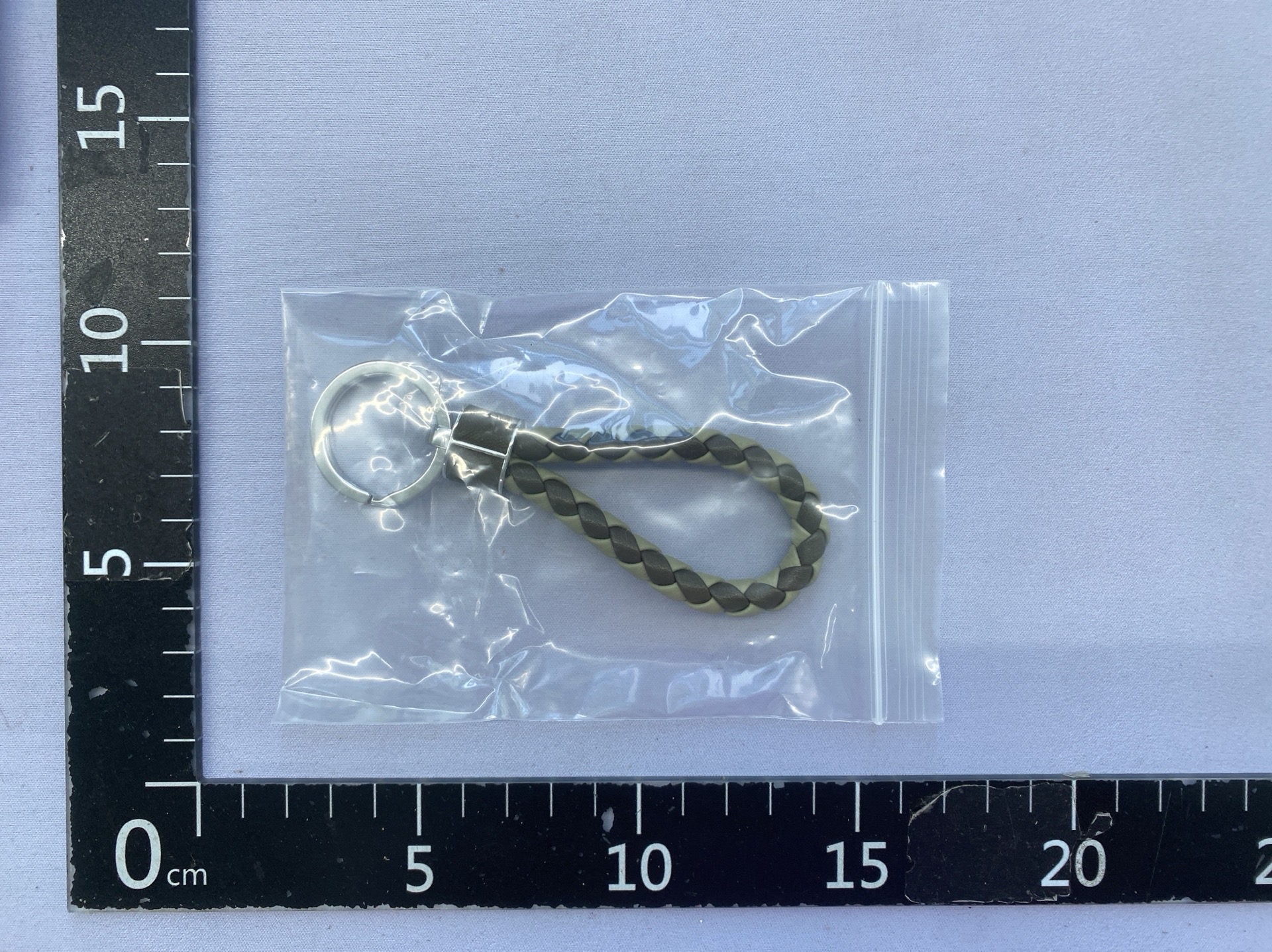 Woven leather cord keychain genuine leather car key ring keychain pendant bag charm small gift key chain 2