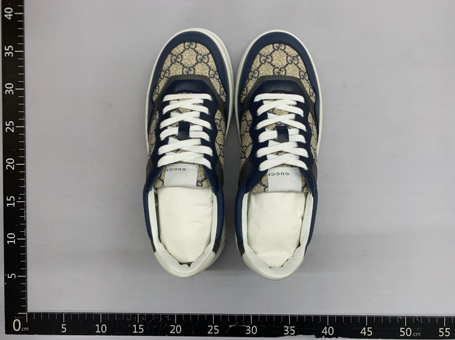 Dongguan original factory original single g family biscuit shoes genuine leather thick soleheight increasersports and casual shoes plaid breathable white shoes men 3
