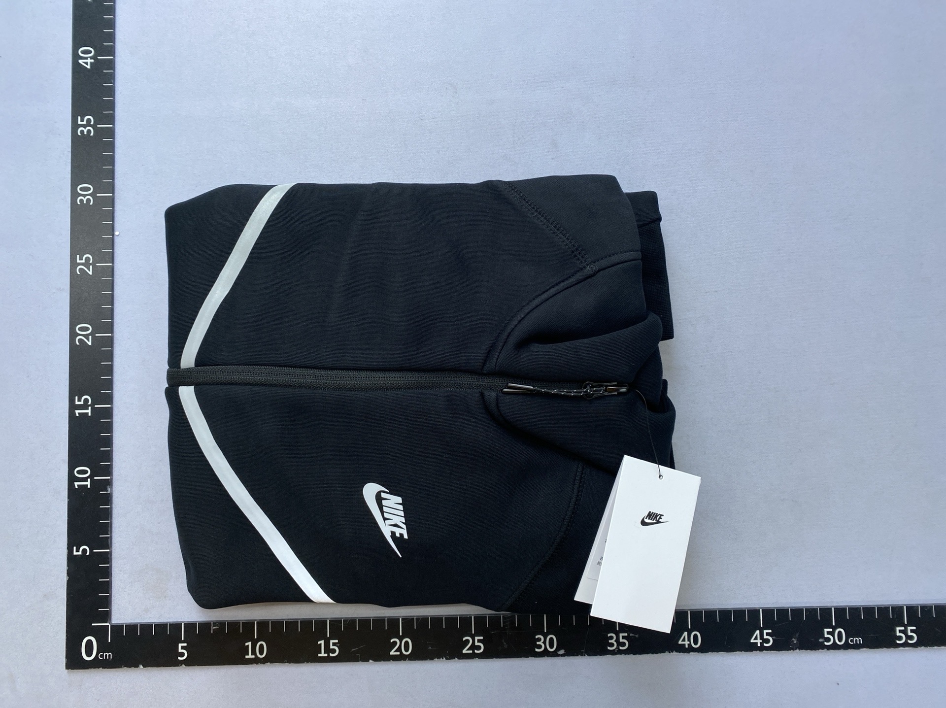 Hooded zip-up long sleeve jacket reflective zipper knit hoodie slim fit top for autumn and winter 5