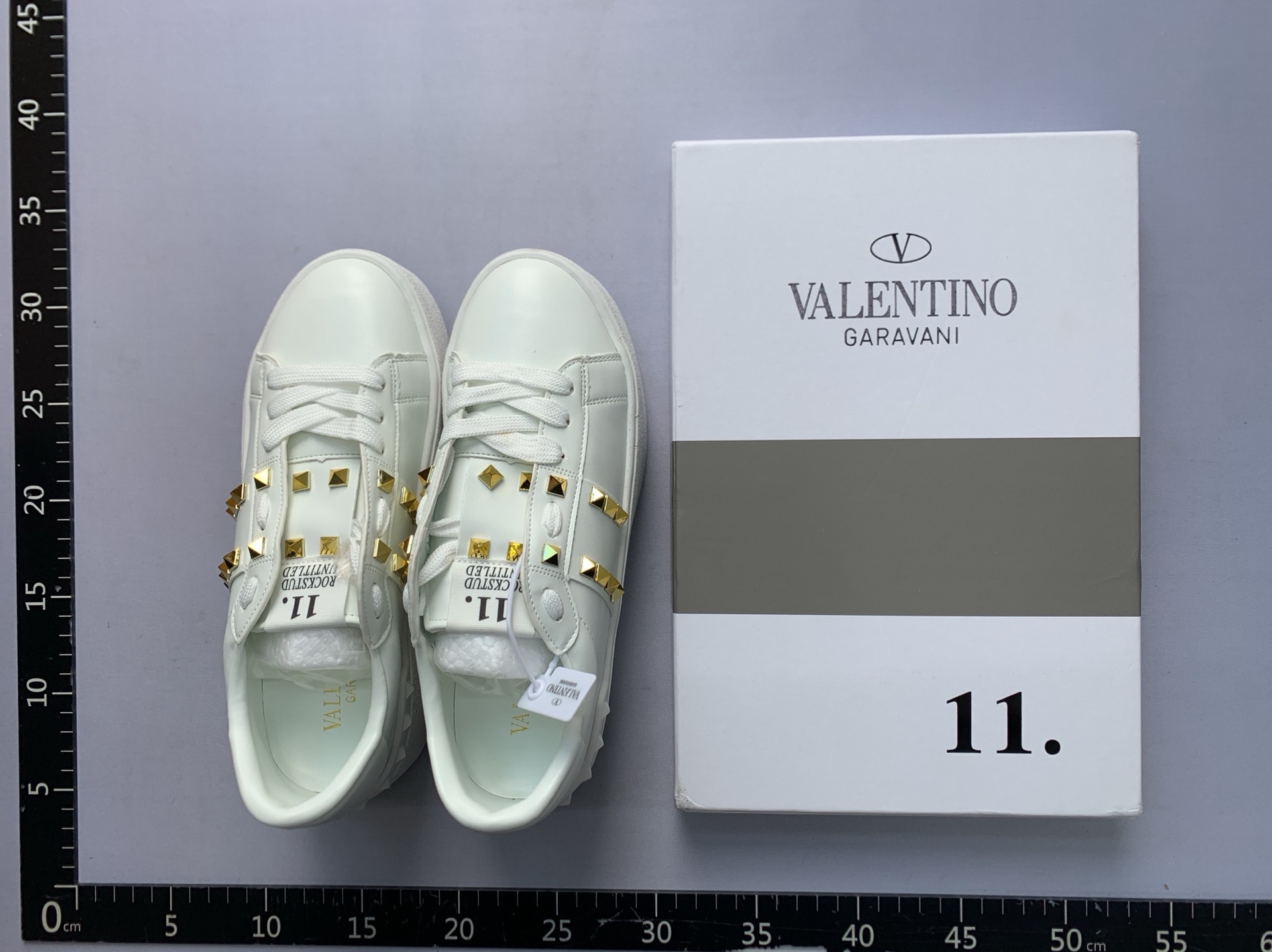 2025 spring new arrival: studded white sneakers for women – petite-friendly platform shoes with chunky soles 6cm – trendy lace-up skate shoes 2