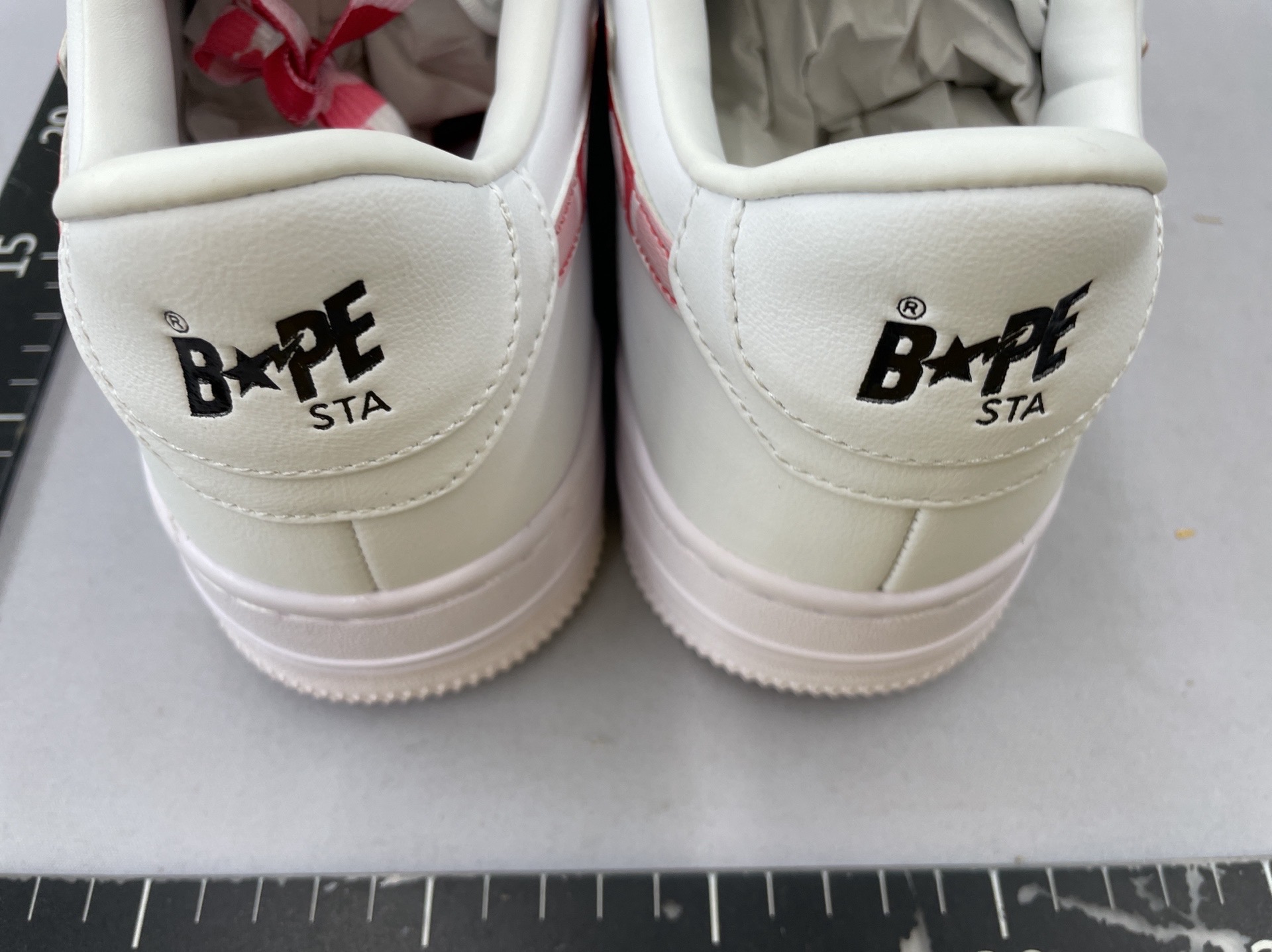 [version c] link1 bape sta to low ape* head classic patent leather low-top sports casual sneakers full set of original cardboard last development 5