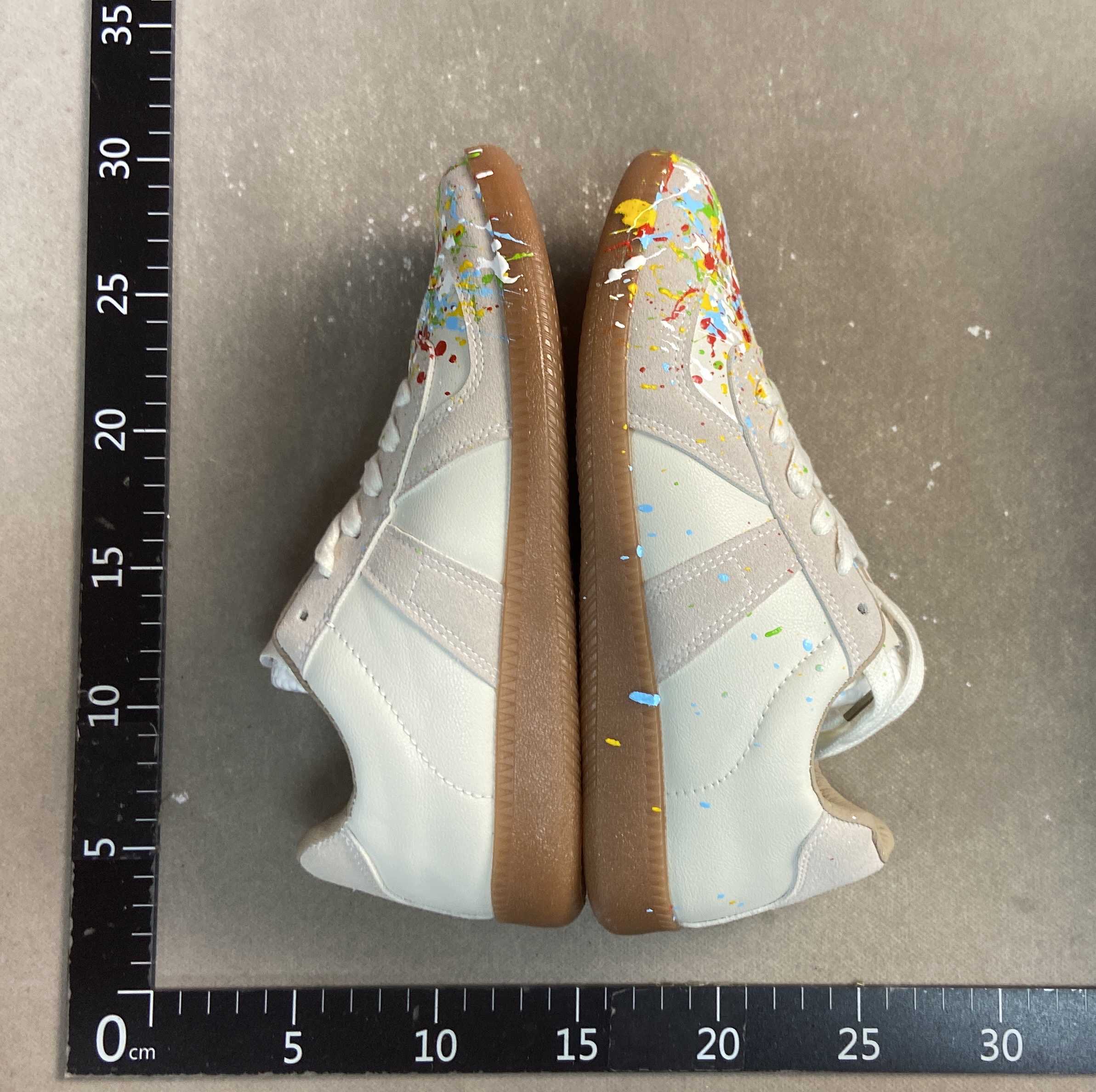 Splash ink german training shoes retrowhite shoes student k-styleeasiest for matchflatscasualretro sports ins sneakers women’s hundreds 3