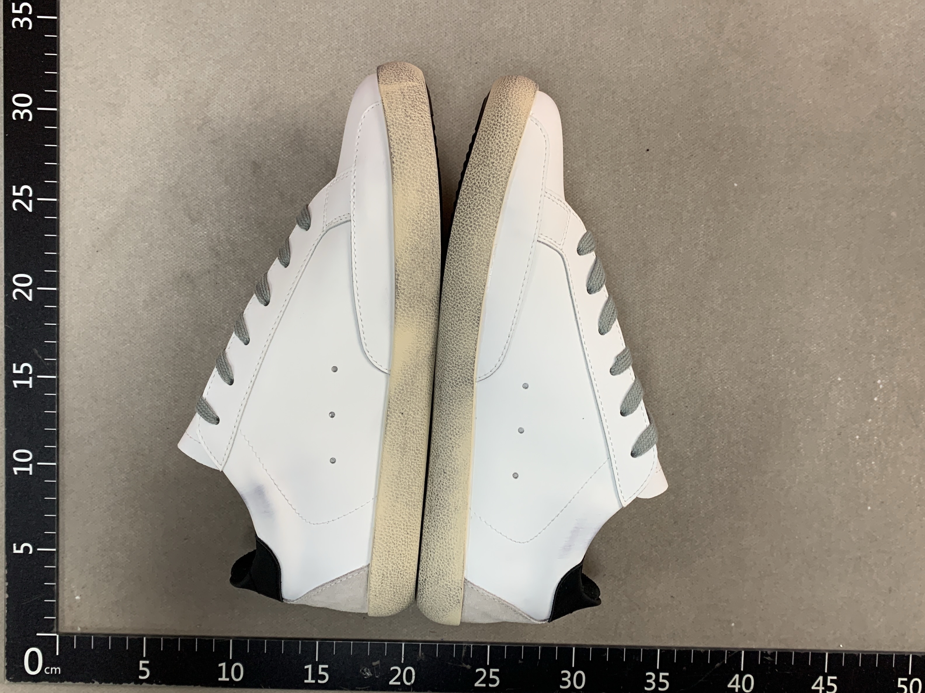 Korean ggd internet celebrity dirty shoes for women, distressed flats sneakers, retrowhite shoes, hidden heel small dirty shoes, genuine leather shoes 5