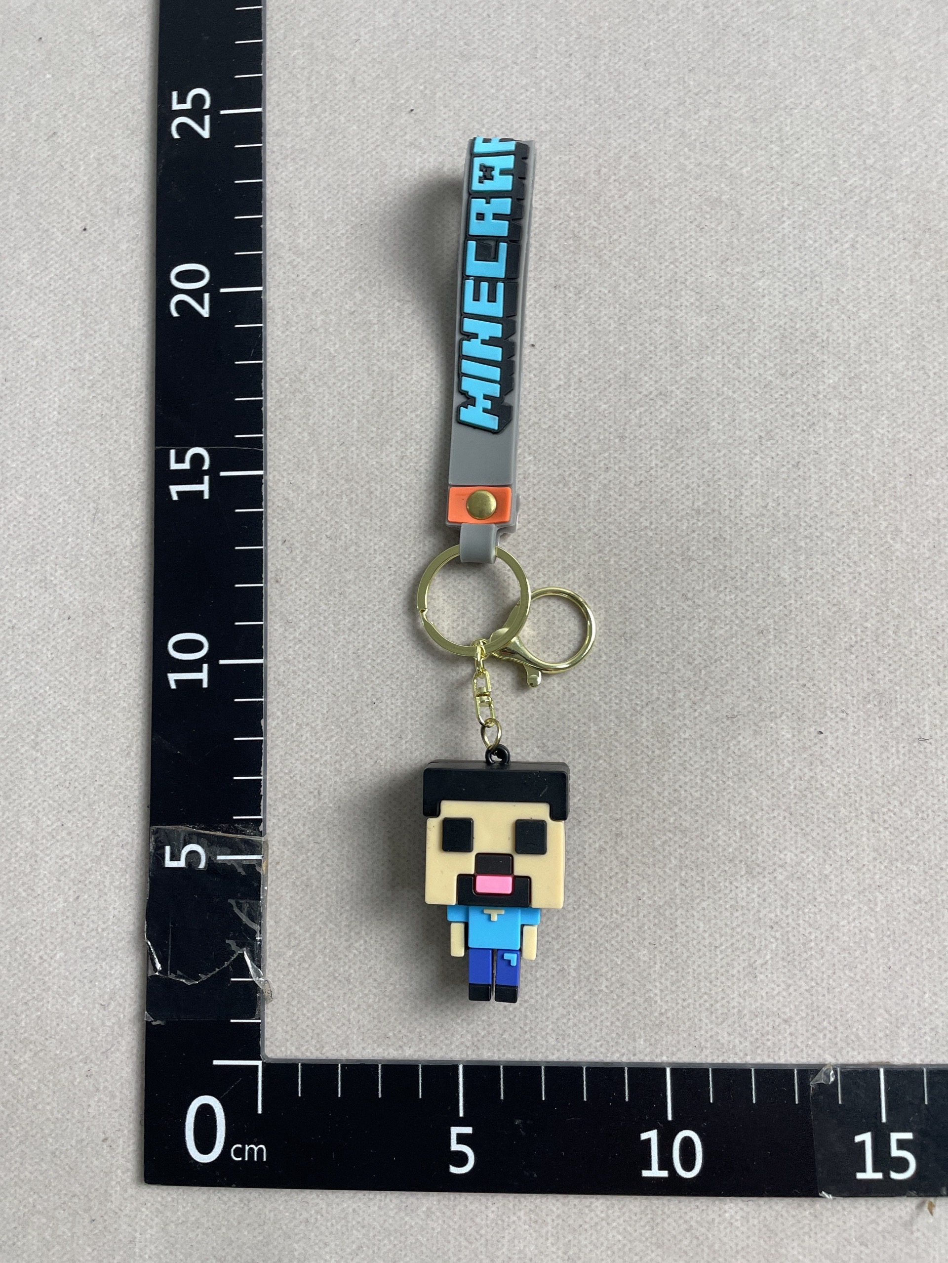 New creative minecraft 3d sandbox game keychain – minecraft couple keychain bag charm 2