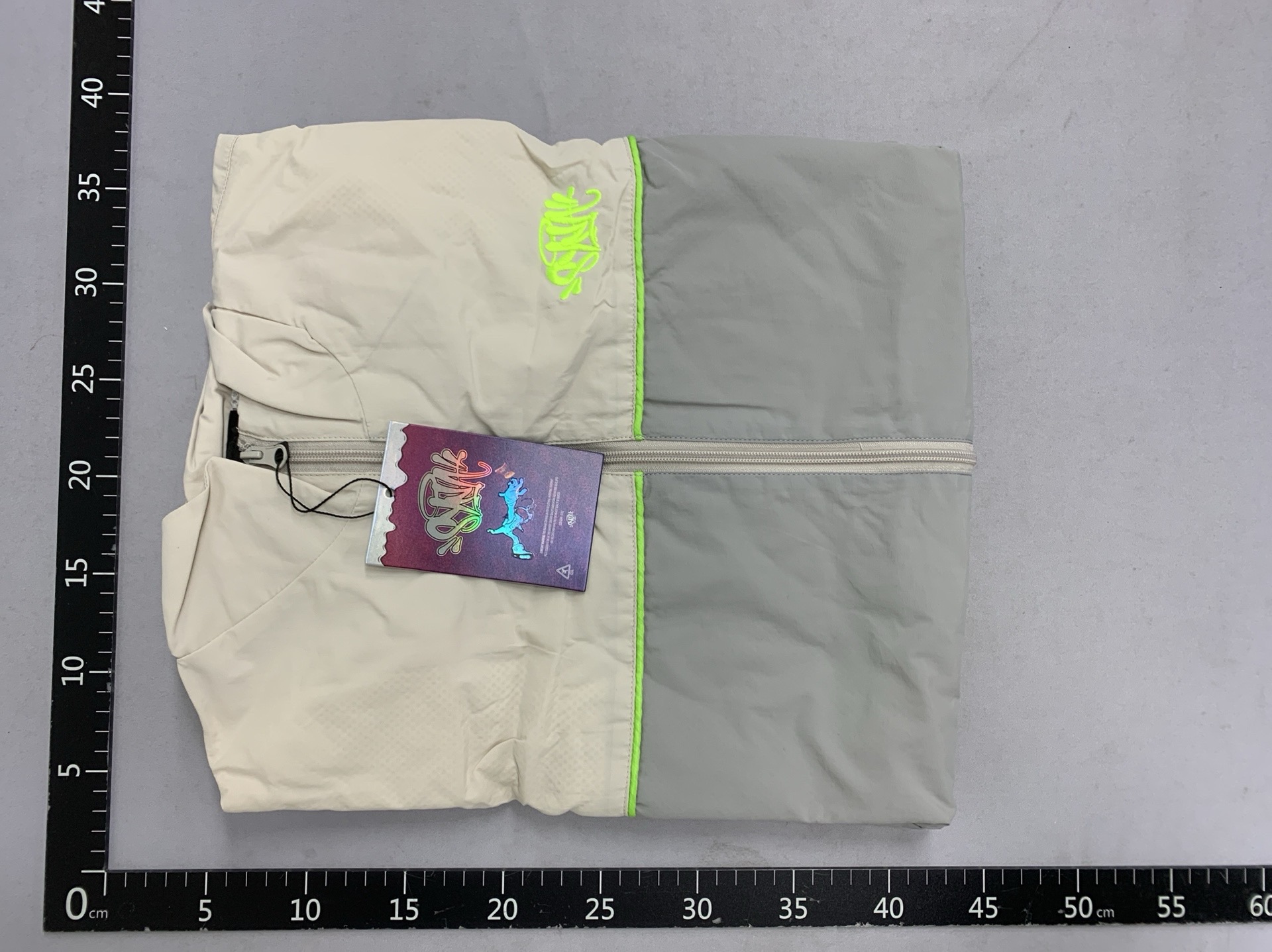 Syna world: european & american niche streetwear – american hip-hop embroidered patchwork windbreaker jacket & pants set 5