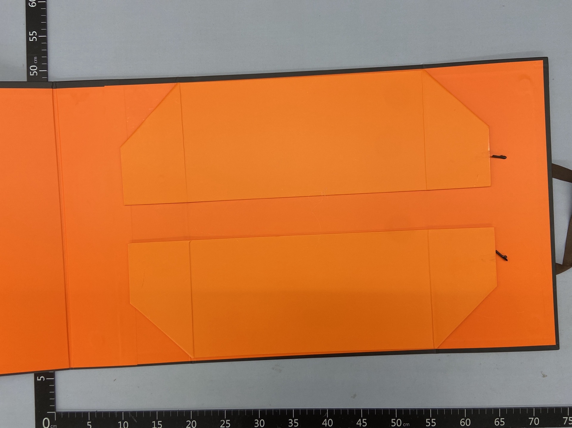 Original retro orange bag foldable gift box gift bag packaging horse paper bag satchel bag lipstick box retail 5