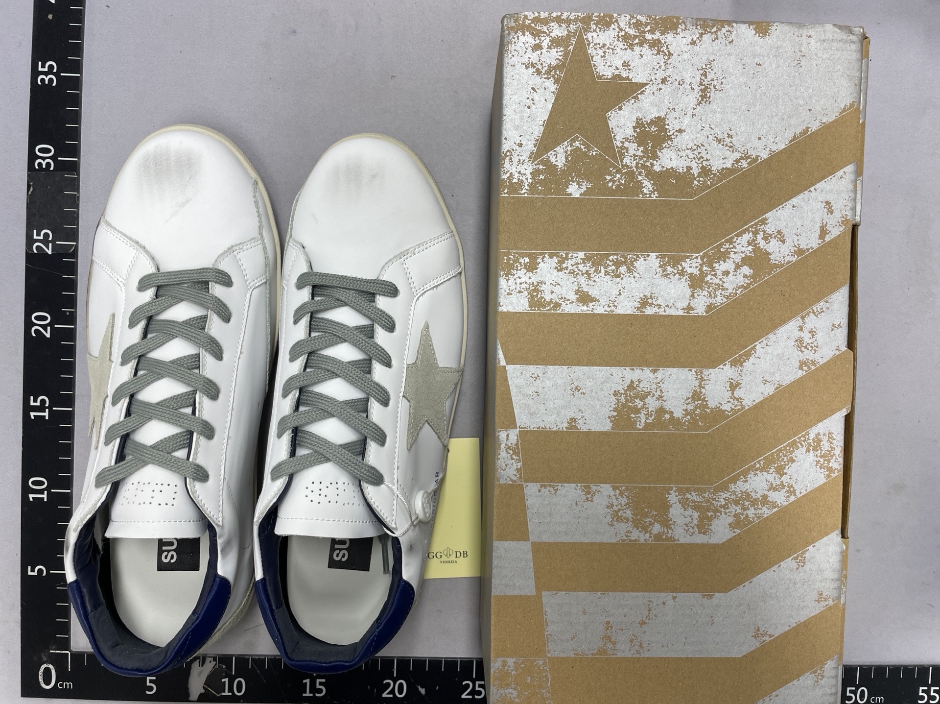 Korean gg distressed star dirty shoes for women 2025 classic easiest for match men’s sneakers hidden heel dirty cowhide white shoes 7